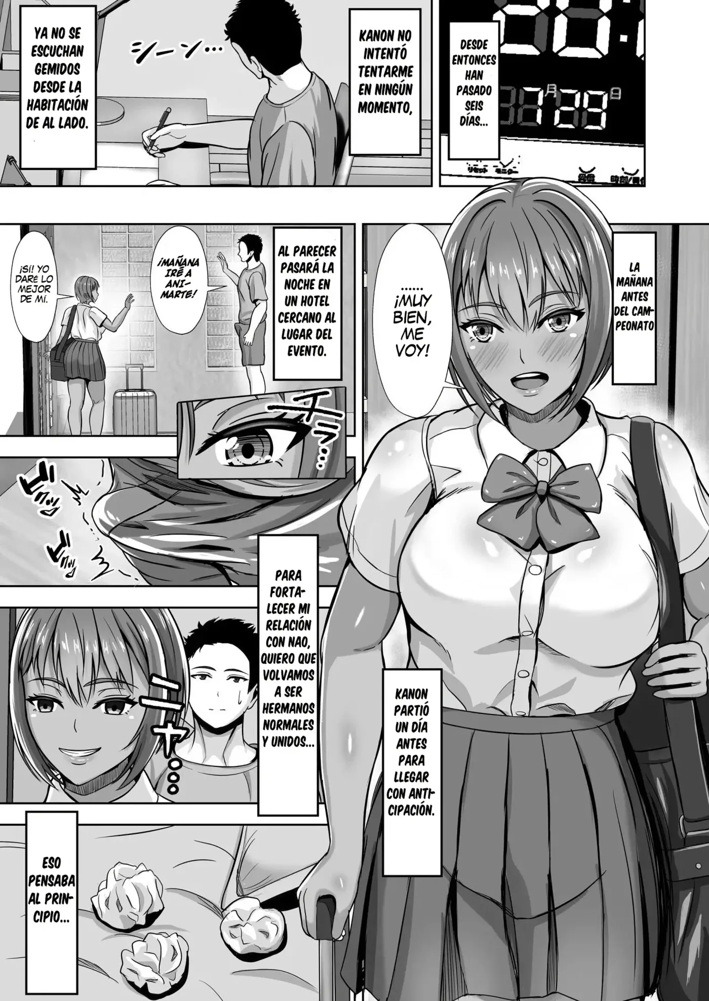 Kanojo ga Iru no ni... Yokkyuu Fuman na Rikubu Gimai no Yuuwaku ni Maketa Hanashi 2|La Historia de cómo Caí en la Tentación de mi Hermanastra Insatisfecha del Club de Atletismo... A Pesar de Tener Novia 2 capítulo 1 página 37