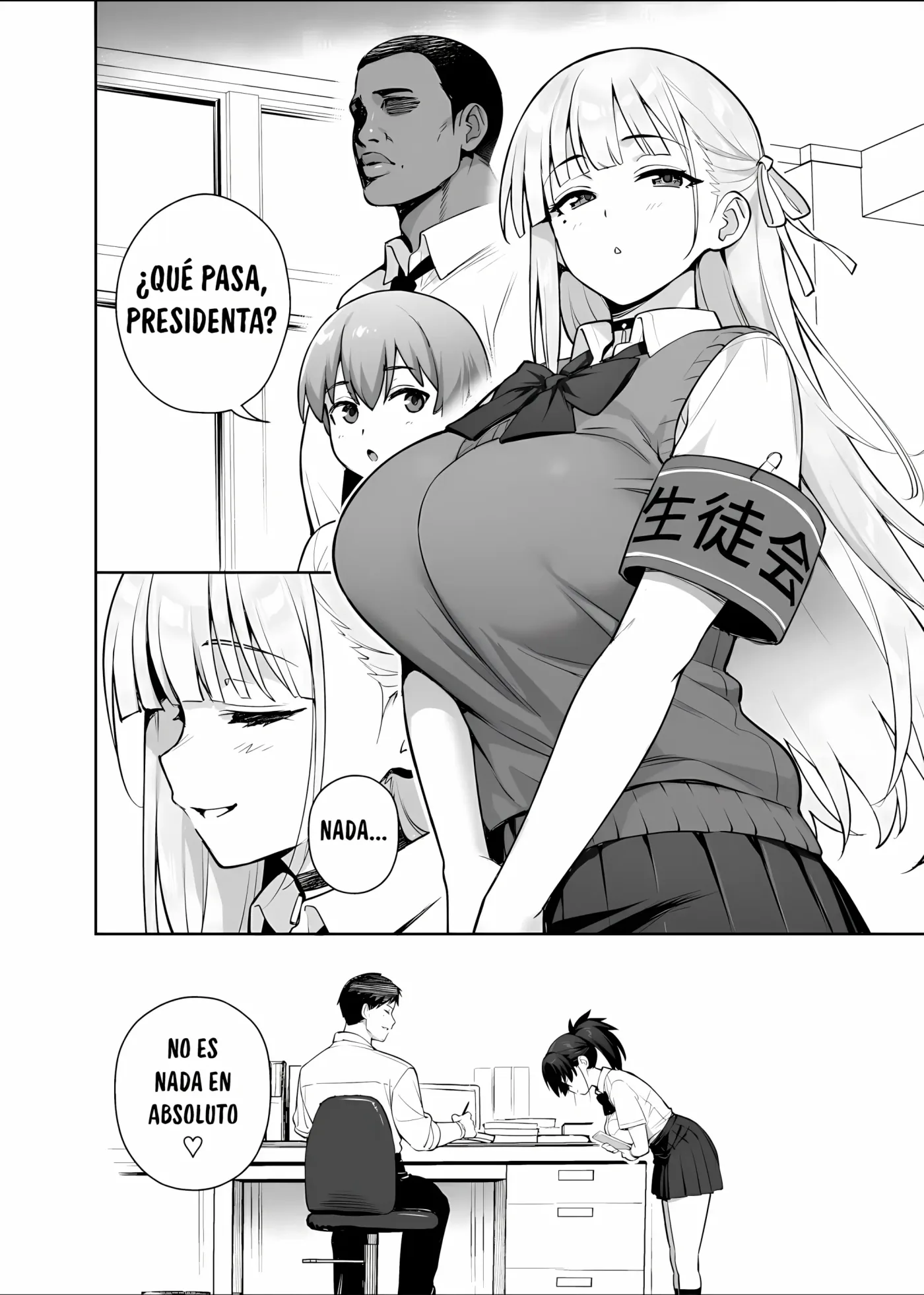 Atarashii Fuuki Iinchou wa Kyonyuu Sugiru Ken 3｜Sobre La Nueva Presidenta Del Comité De Disciplina Y Sus Enormes Tetas 3 (decensored) capítulo 1 página 34
