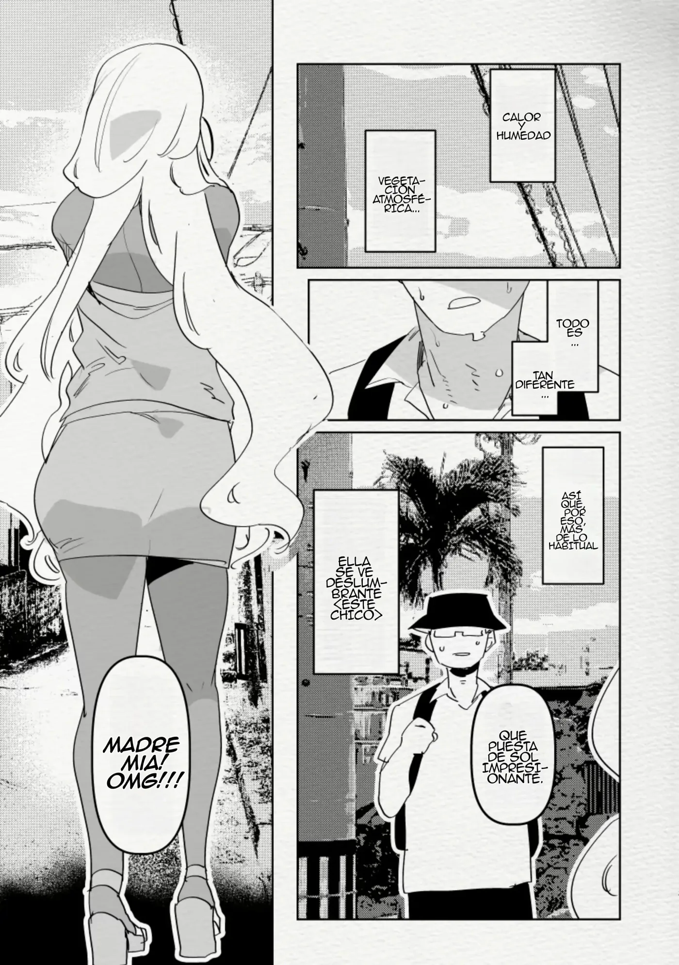 Minami no Shima de Futanari Kuro Gyaru Kanojo ni Hotel de Hametaosareru Nante......｜Imagina que tú novia futanari de piel oscura te deja inconsciente en una habitación de hotel en una isla del sur capítulo 1 página 4