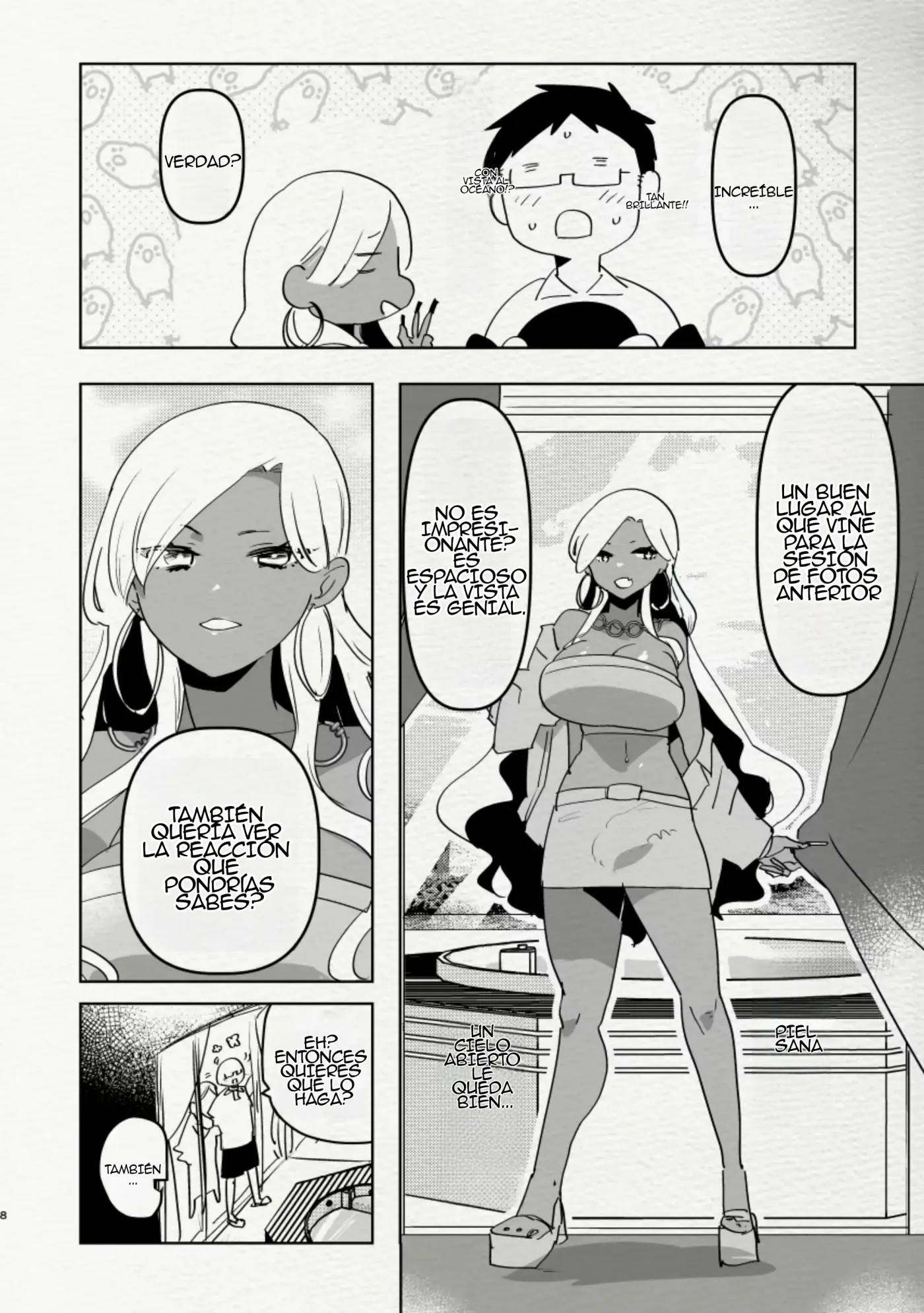 Minami no Shima de Futanari Kuro Gyaru Kanojo ni Hotel de Hametaosareru Nante......｜Imagina que tú novia futanari de piel oscura te deja inconsciente en una habitación de hotel en una isla del sur capítulo 1 página 9