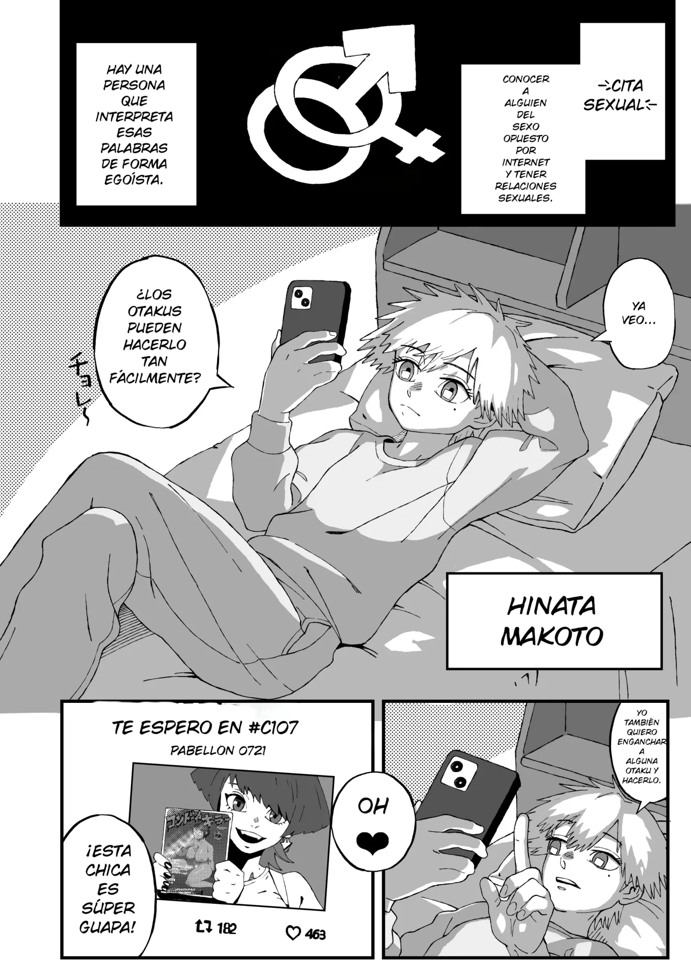 Off-Pako Shippai!? Futanari Mangakka no Kanojo ni Natta Ore - Offline sex failed!? A boy who became the girlfriend of a futanari manga artist capítulo 1 página 3