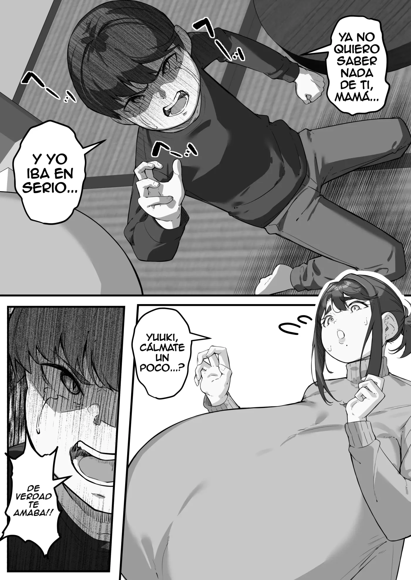 Tare Nagachichi Kaa-san wa Chara Otoko ni Netorareru 3 ~ Mamá de tetas largas y caídas es seducida por un mujeriego 3 capítulo 1 página 50