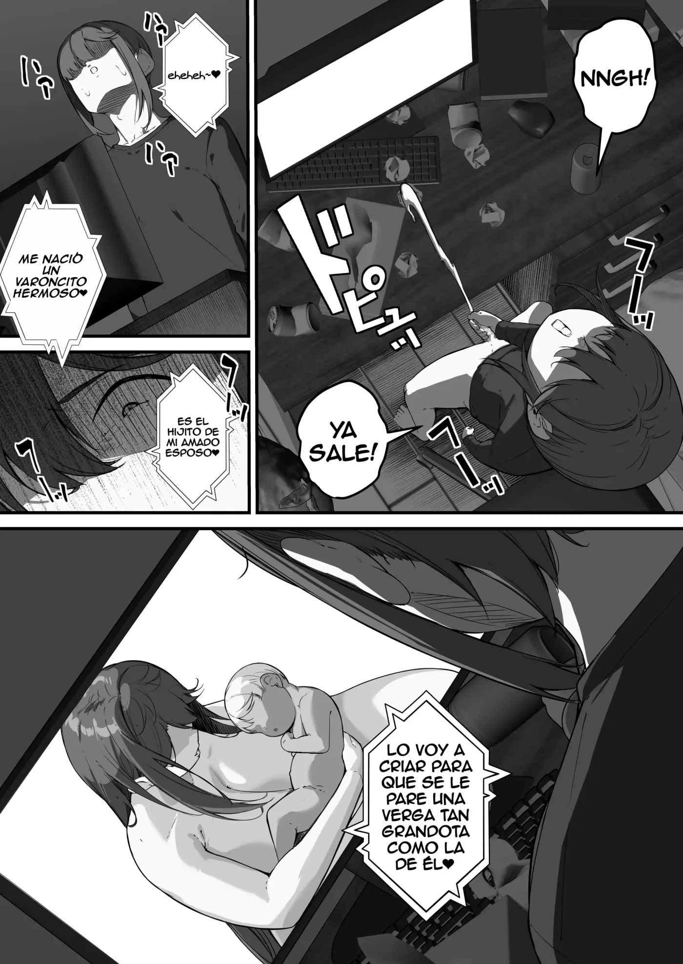 Tare Nagachichi Kaa-san wa Chara Otoko ni Netorareru 3 ~ Mamá de tetas largas y caídas es seducida por un mujeriego 3 capítulo 1 página 60