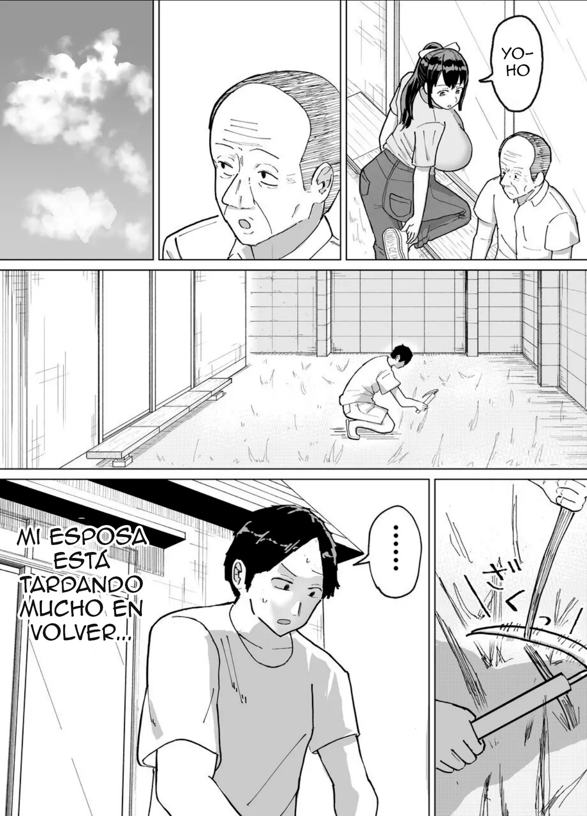 [Baraka Umadou) (Baraka Uma)Kaede-san, una mujer casada, y su suegro tienen una tradición familiar de tener hijos capítulo 1 página 18