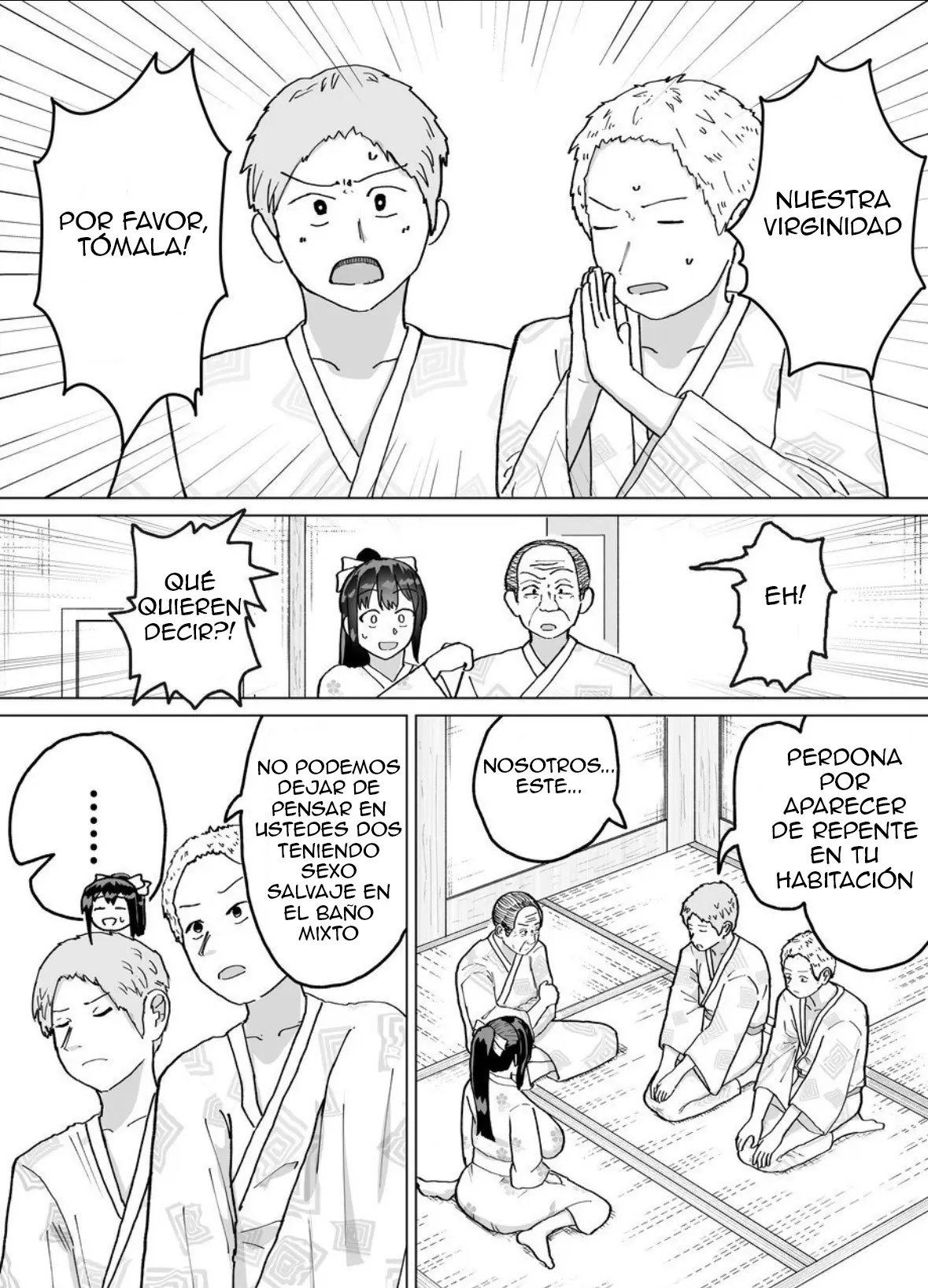[Baraka Umadou) (Baraka Uma)Kaede-san, una mujer casada, y su suegro tienen una tradición familiar de tener hijos capítulo 1 página 46