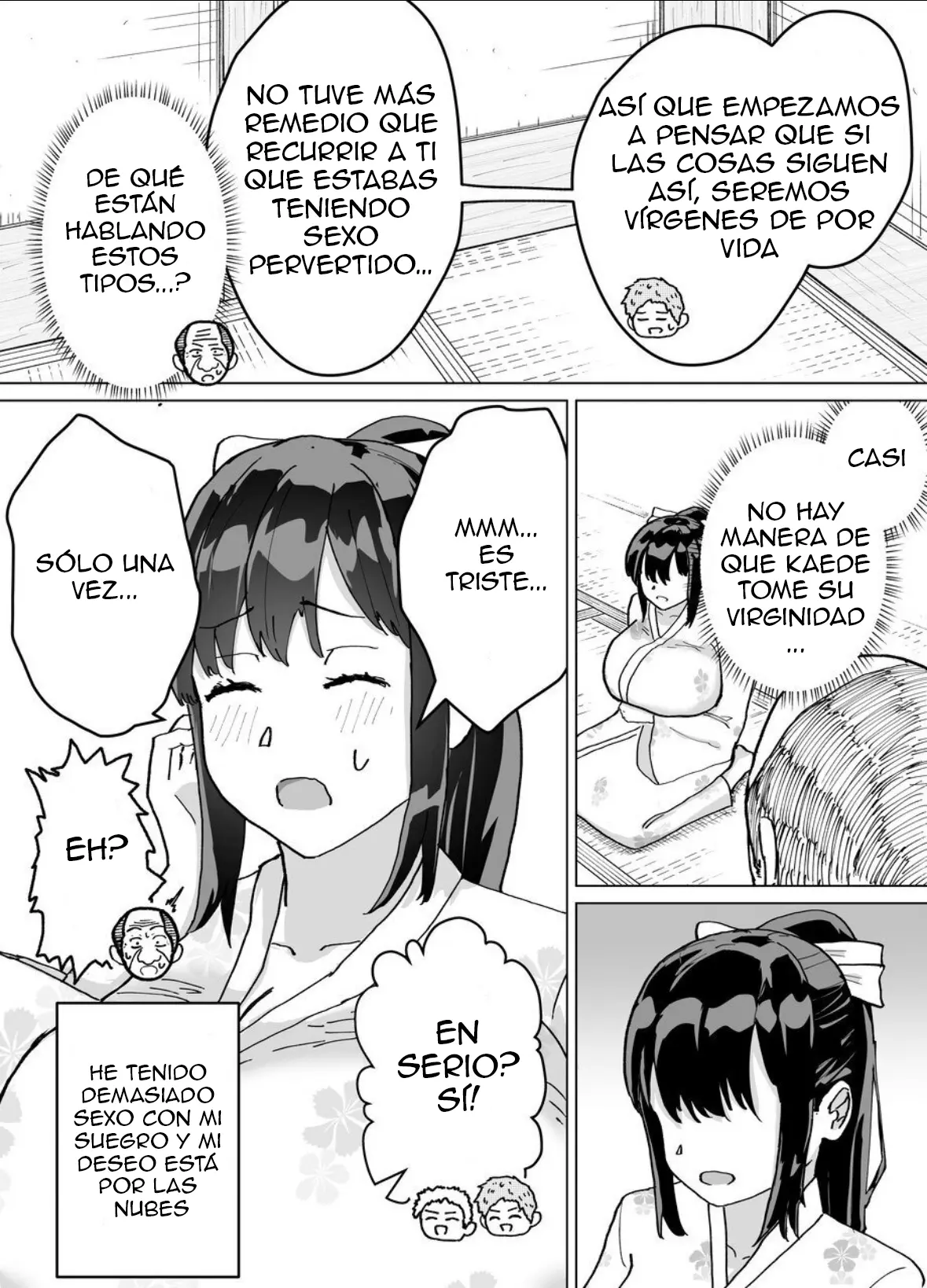 [Baraka Umadou) (Baraka Uma)Kaede-san, una mujer casada, y su suegro tienen una tradición familiar de tener hijos capítulo 1 página 49