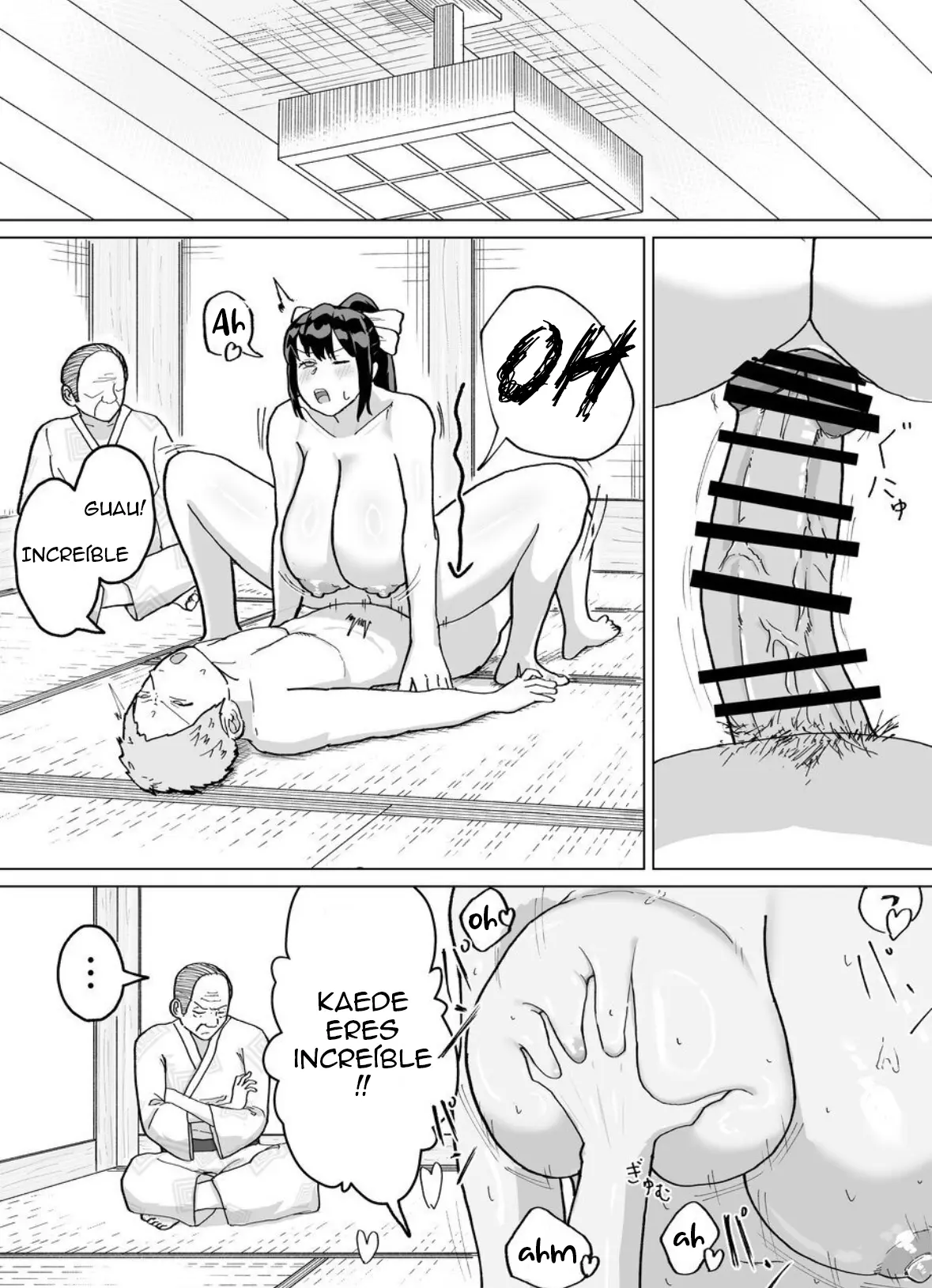 [Baraka Umadou) (Baraka Uma)Kaede-san, una mujer casada, y su suegro tienen una tradición familiar de tener hijos capítulo 1 página 50