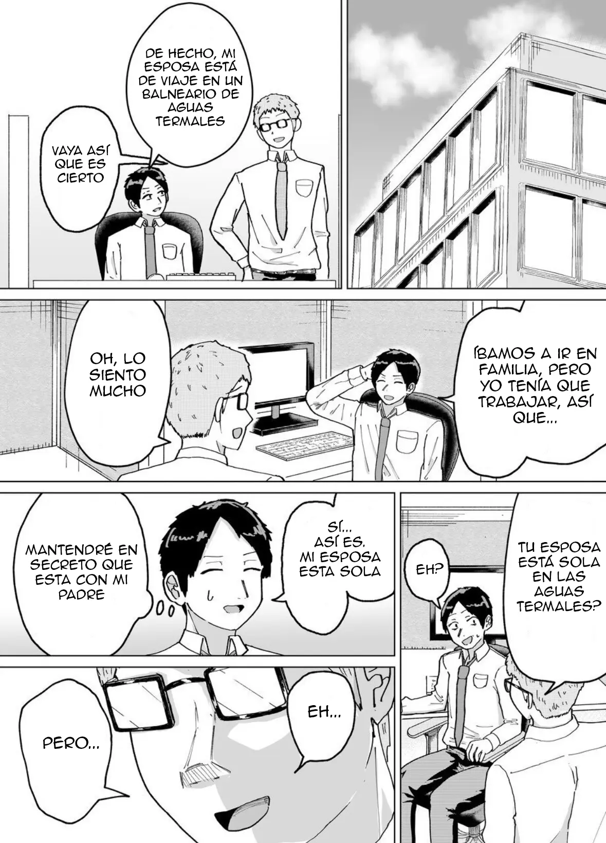 [Baraka Umadou) (Baraka Uma)Kaede-san, una mujer casada, y su suegro tienen una tradición familiar de tener hijos capítulo 1 página 54