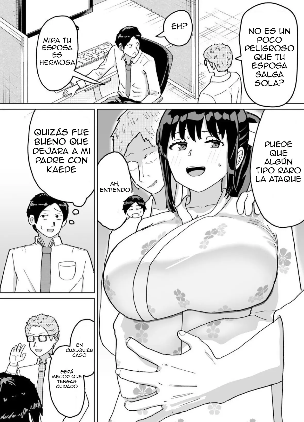 [Baraka Umadou) (Baraka Uma)Kaede-san, una mujer casada, y su suegro tienen una tradición familiar de tener hijos capítulo 1 página 55