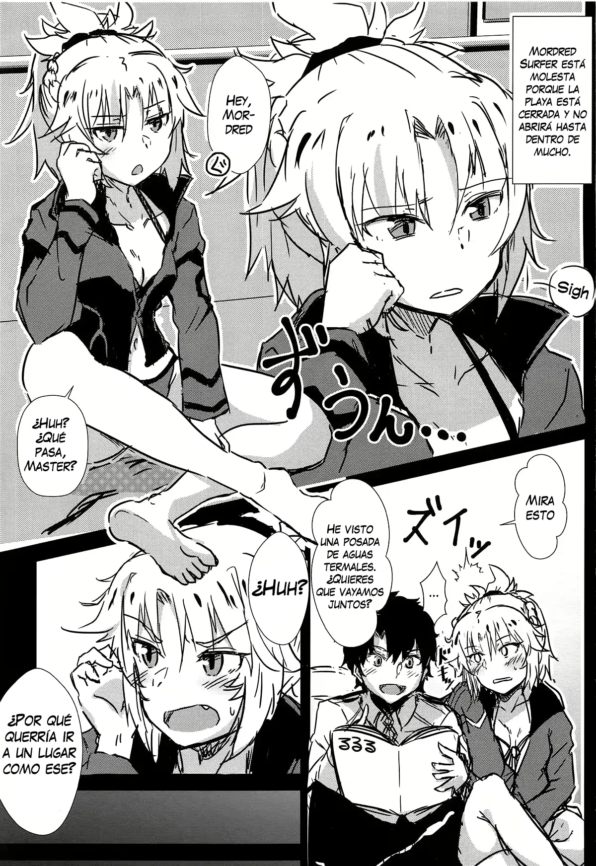 Samo-san to Onsen Yado de. | En la posada de las aguas termales con Mordred surfer capítulo 1 página 2