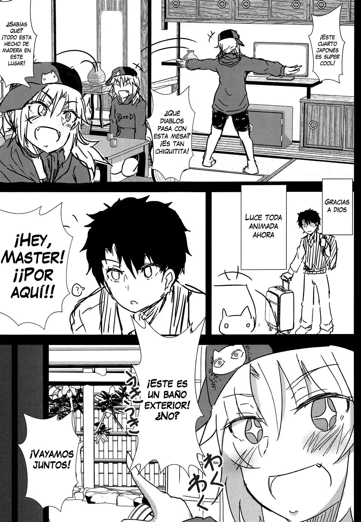 Samo-san to Onsen Yado de. | En la posada de las aguas termales con Mordred surfer capítulo 1 página 4