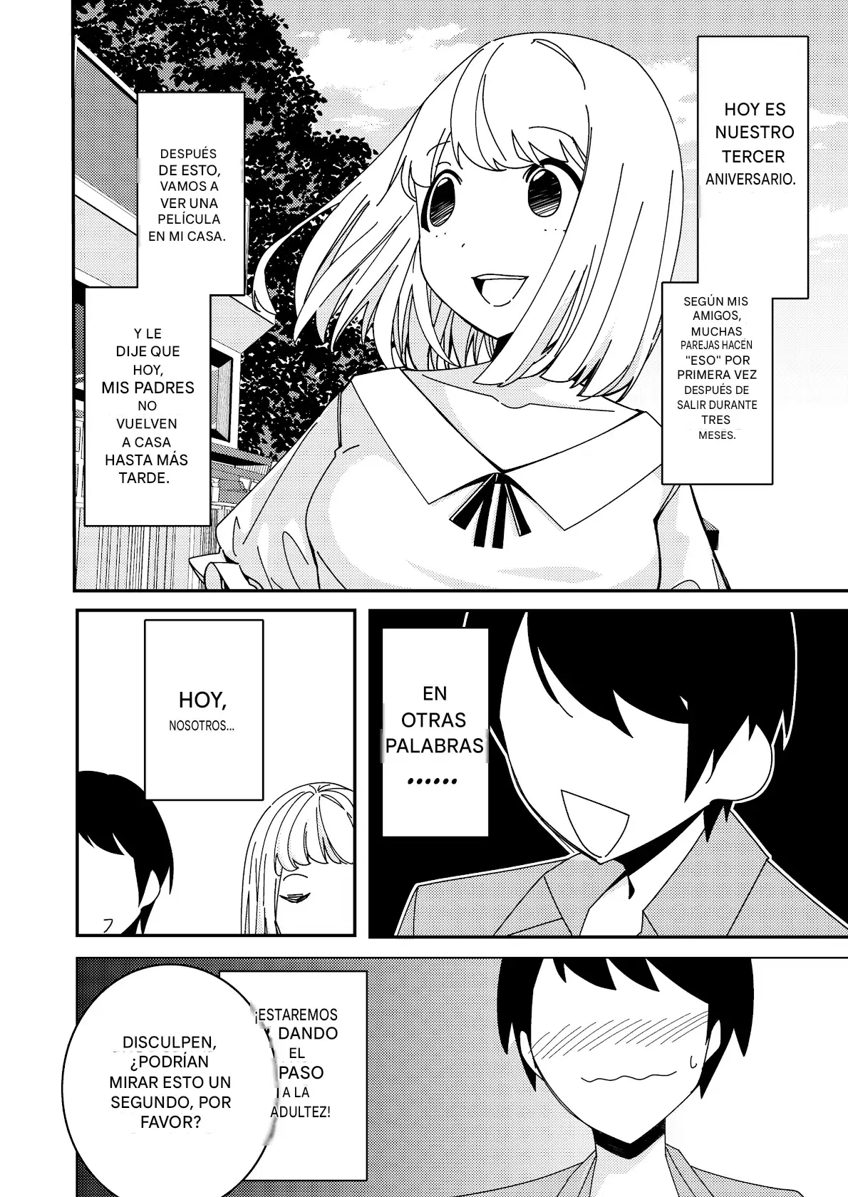 Saimin Appli de! ~Tsukiatte 3-kagetsu Hatsu Ecchi Mokuzen no Couple ni Ecchi no Shikata o Oshiete Mita~ capítulo 1 página 3