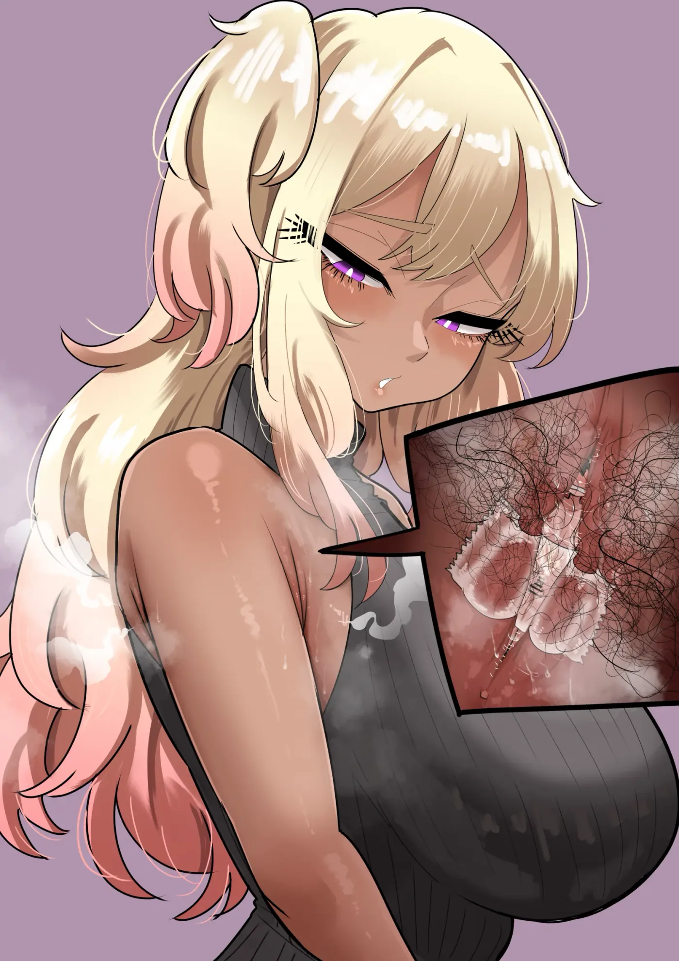 Persona diminuta encerrada en el sauna de la axila sudorosa de una chica gyaru capítulo 1 página 11
