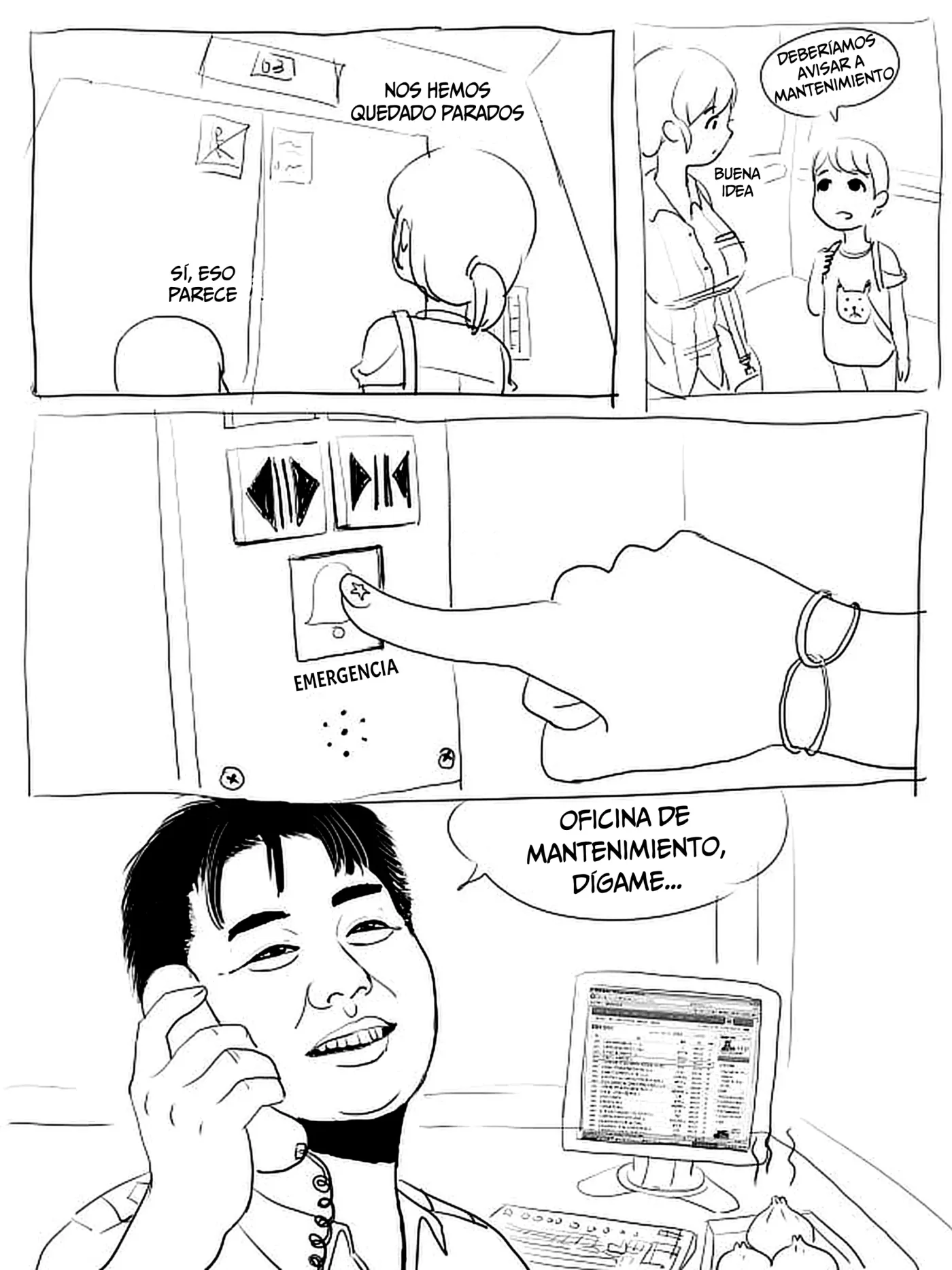 DIVERSIÓN EN EL ASCENSOR capítulo 1 página 6