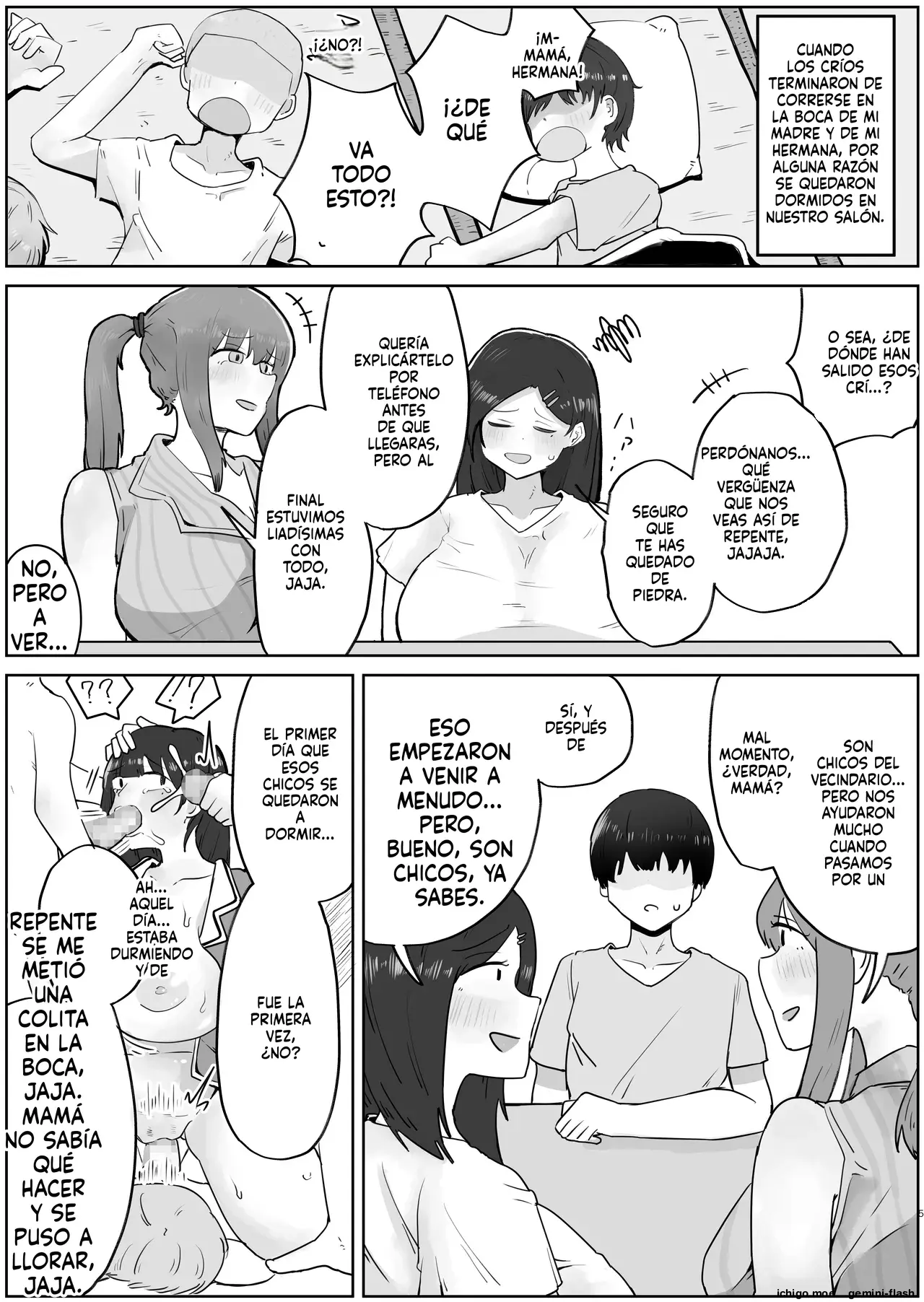 Yonnen Buri ni Jikka ni Kisei shitara Haha to Ane ga Kinjo no Kusogaki Domo no Mesu Pet ni Natteimashita. capítulo 1 página 5