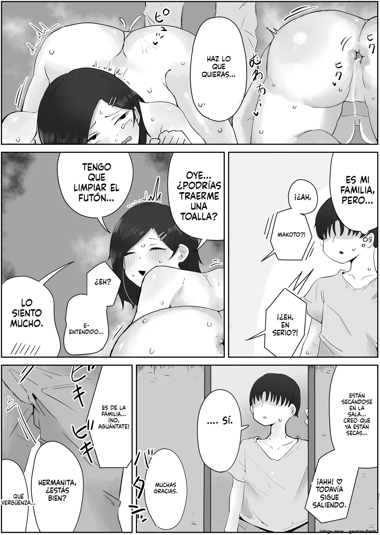 Yonnen Buri ni Jikka ni Kisei shitara Haha to Ane ga Kinjo no Kusogaki Domo no Mesu Pet ni Natteimashita. capítulo 1 página 21