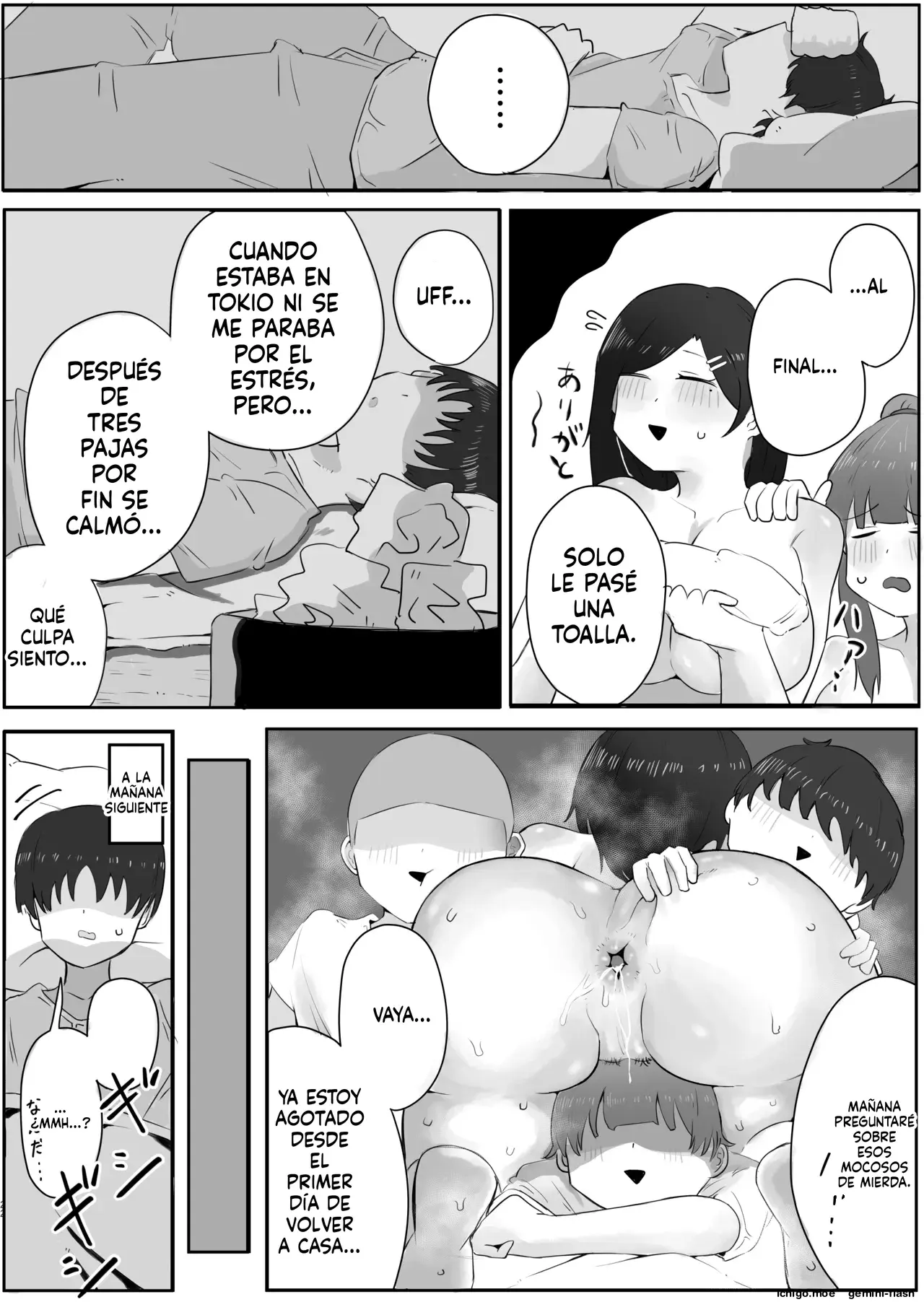 Yonnen Buri ni Jikka ni Kisei shitara Haha to Ane ga Kinjo no Kusogaki Domo no Mesu Pet ni Natteimashita. capítulo 1 página 22