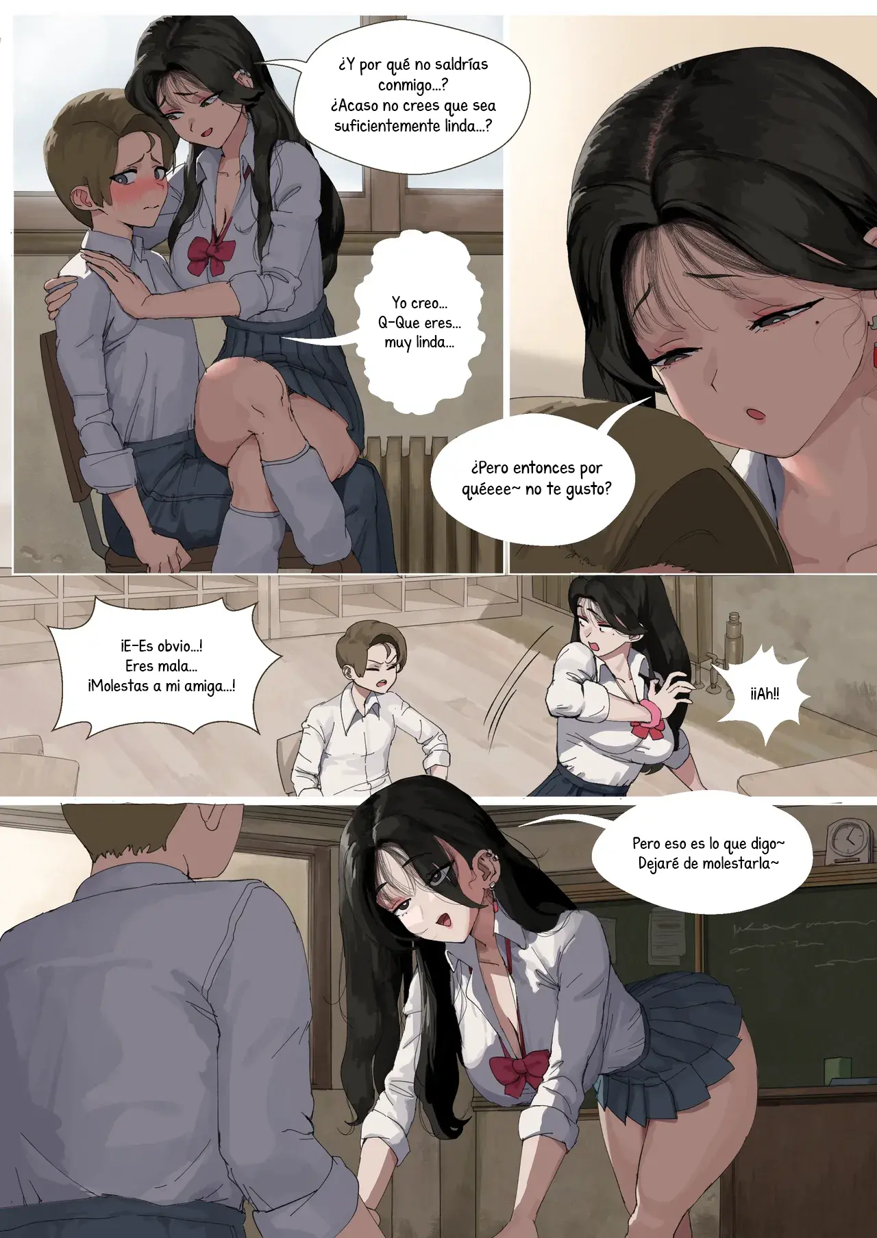 NTR Inverso con una Gyaru Bully capítulo 1 página 8