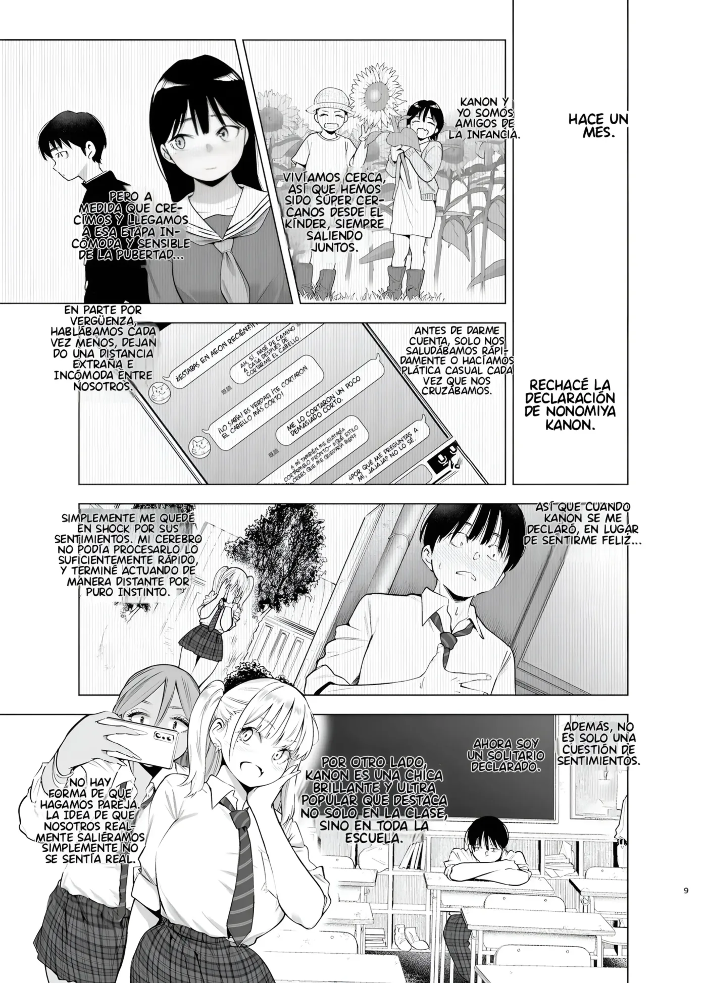 Ano Hi, Sunao Ni Suki To Leta Nara - Si Tan Sólo Hubiera Podido Decir Qué Te Amaba Ese Día - capítulo 1 página 8