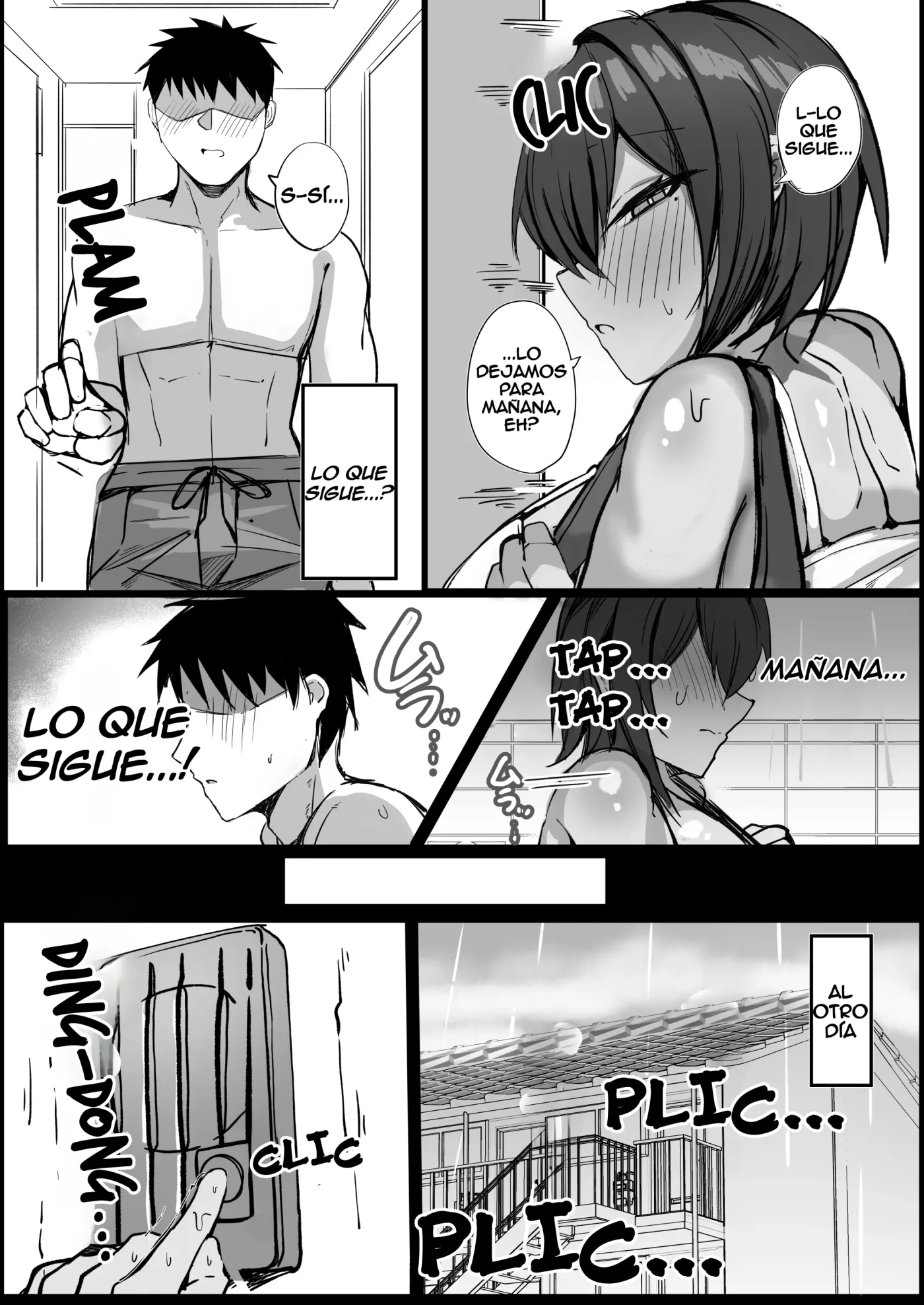 Otoko Tomodachi Mitai na Bakunyuu Osananajimi ga Furo o Kari ni Kuru Hon | Mi amiga de la infancia tetona que es como un amigo más viene a pedirme prestada la ducha capítulo 1 página 19