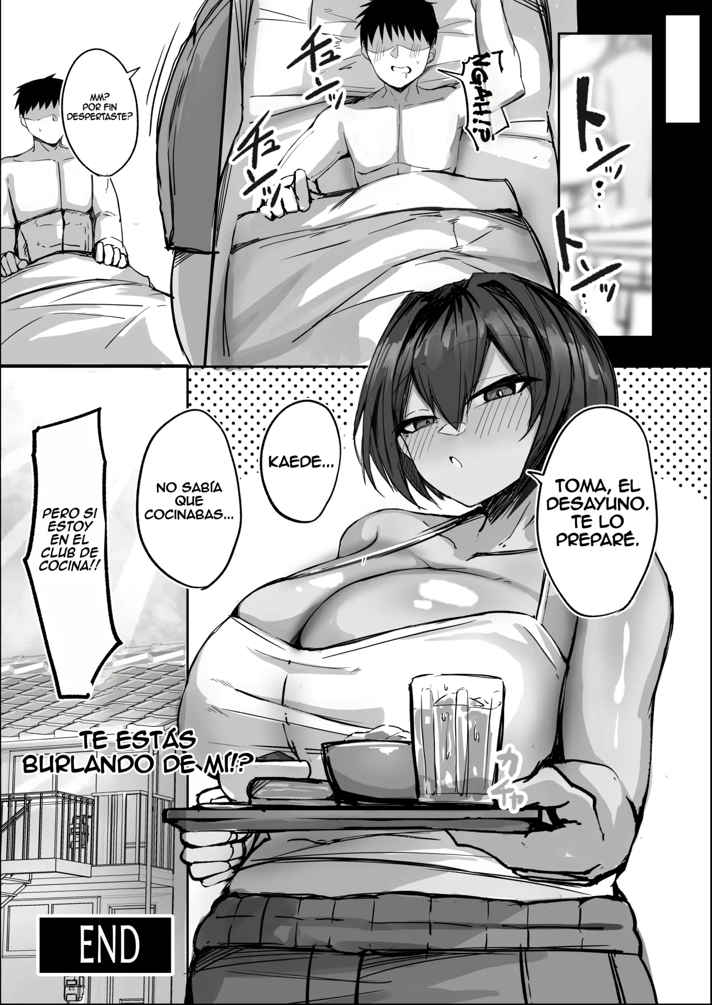 Otoko Tomodachi Mitai na Bakunyuu Osananajimi ga Furo o Kari ni Kuru Hon | Mi amiga de la infancia tetona que es como un amigo más viene a pedirme prestada la ducha capítulo 1 página 41