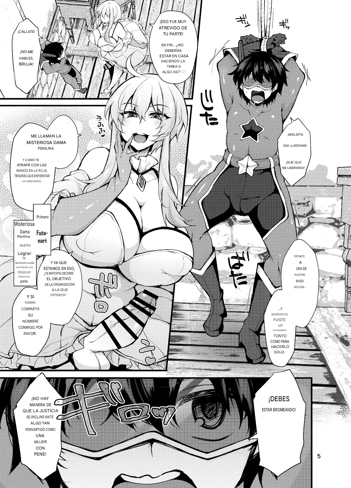 Futanari no Himitsu Kessha ni Orekyou Move!! Shinnyuu Shippaishita Hero-kun wa Hidoi Koto Koppako Sarete Mesuochi Shichau Español capítulo 1 página 2