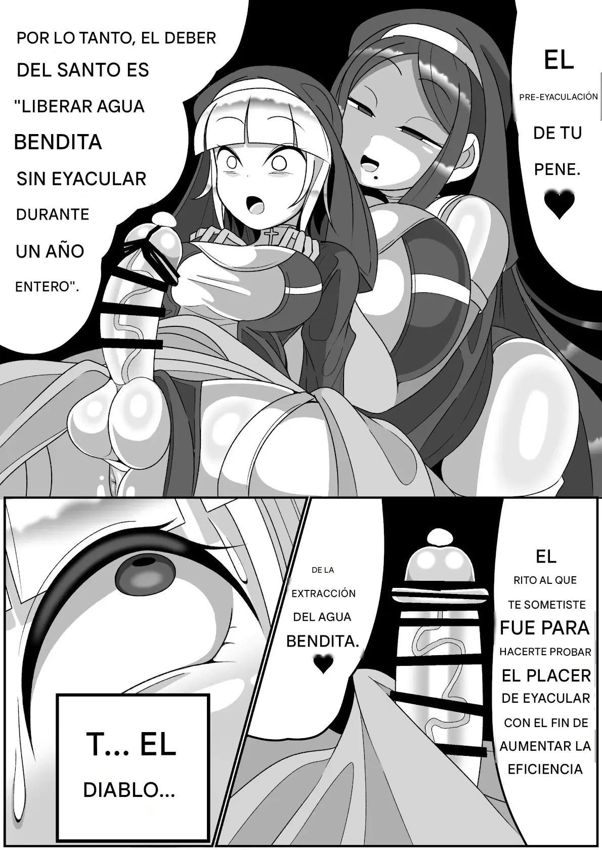 Futanari Seijo Shasei Kinshirei Español capítulo 1 página 17