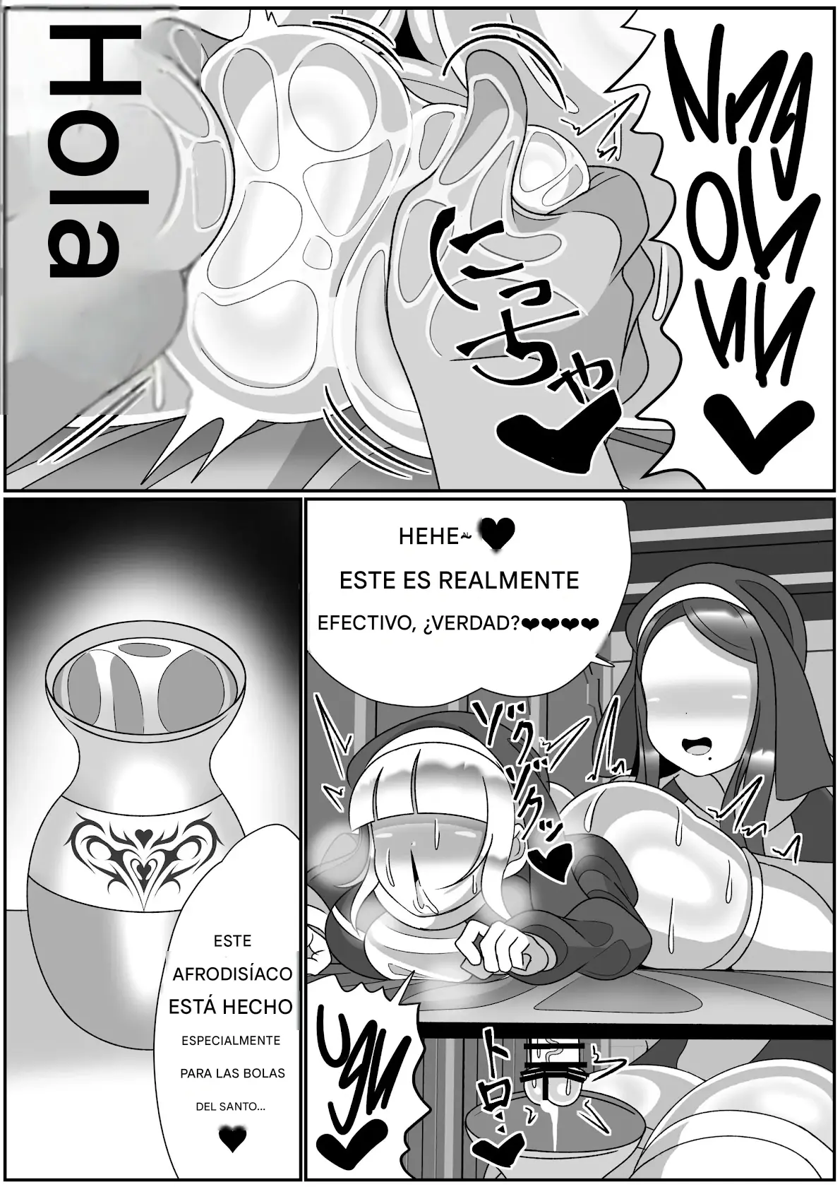 Futanari Seijo Shasei Kinshirei Español capítulo 1 página 33
