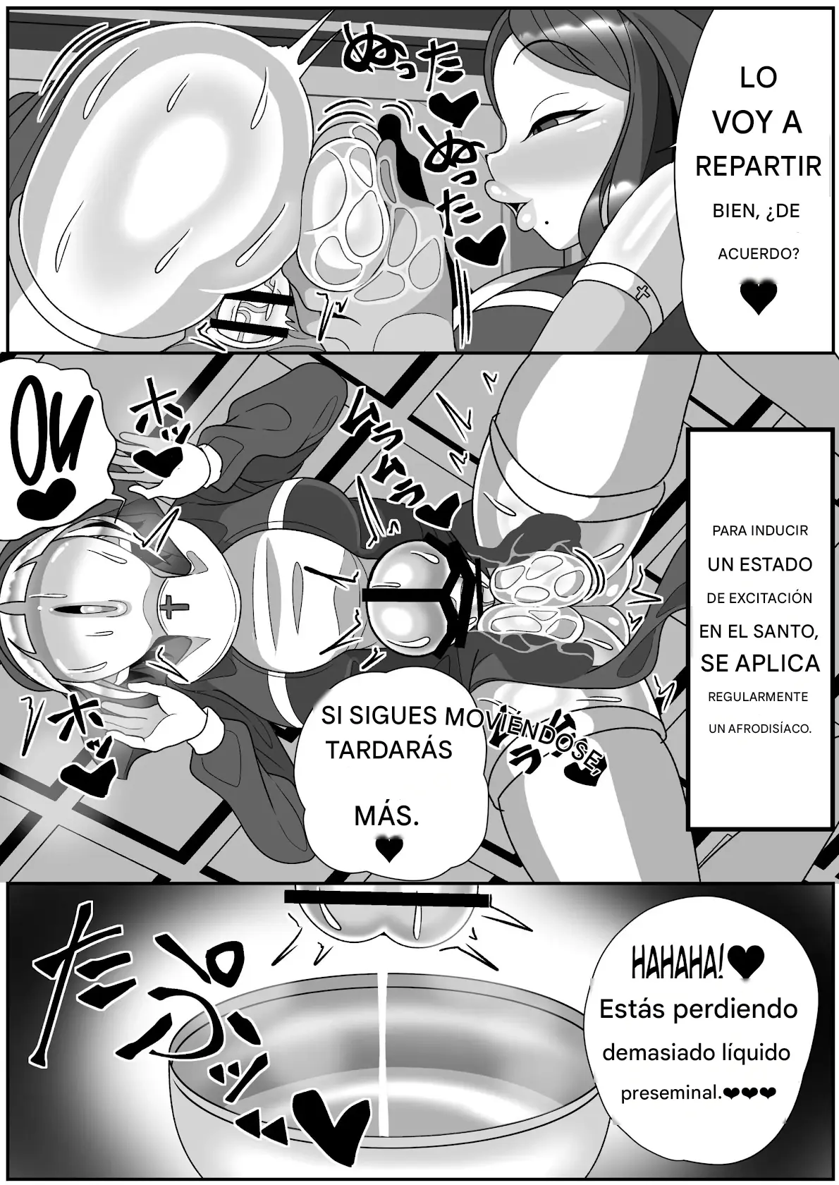 Futanari Seijo Shasei Kinshirei Español capítulo 1 página 34