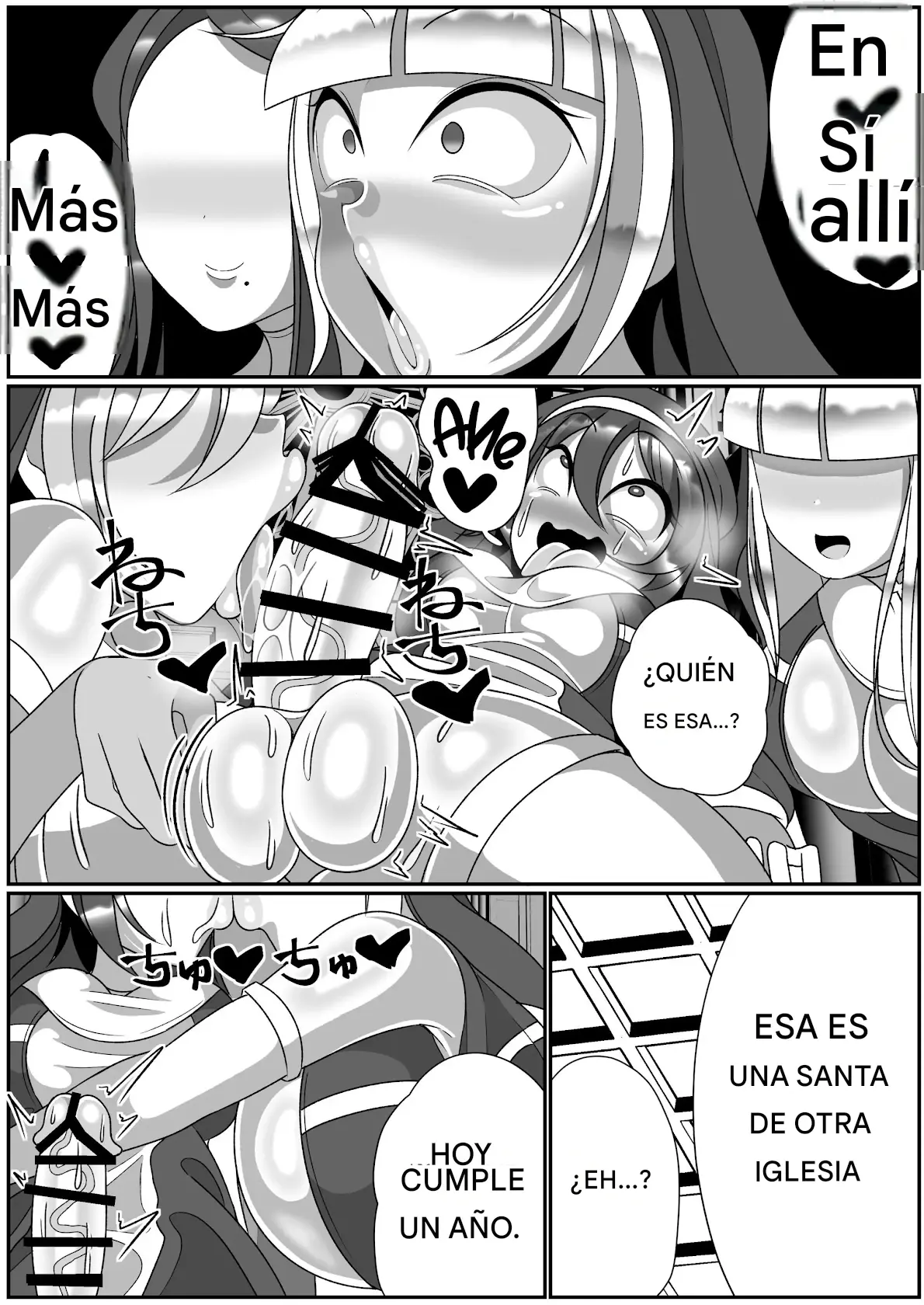 Futanari Seijo Shasei Kinshirei Español capítulo 1 página 37
