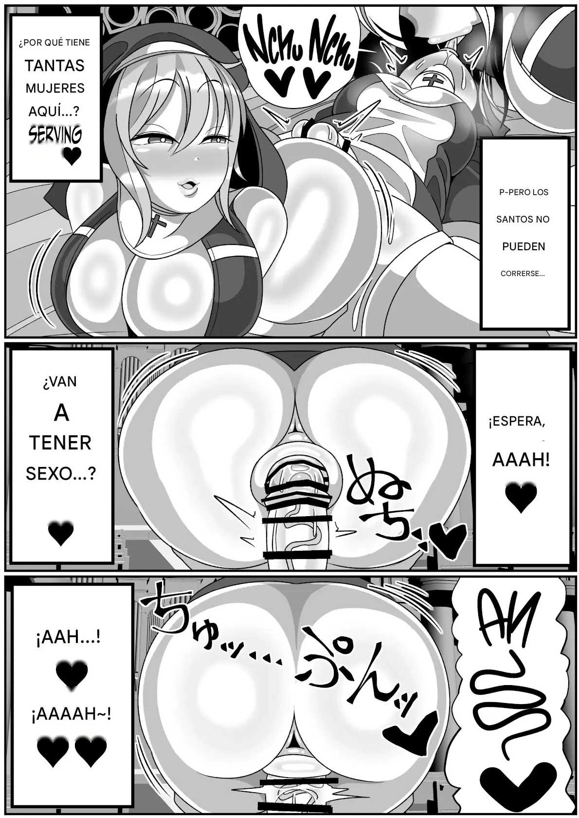 Futanari Seijo Shasei Kinshirei Español capítulo 1 página 38