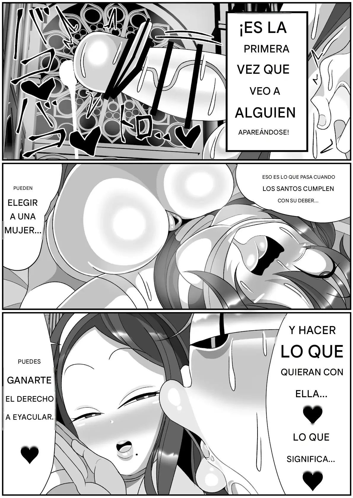 Futanari Seijo Shasei Kinshirei Español capítulo 1 página 39