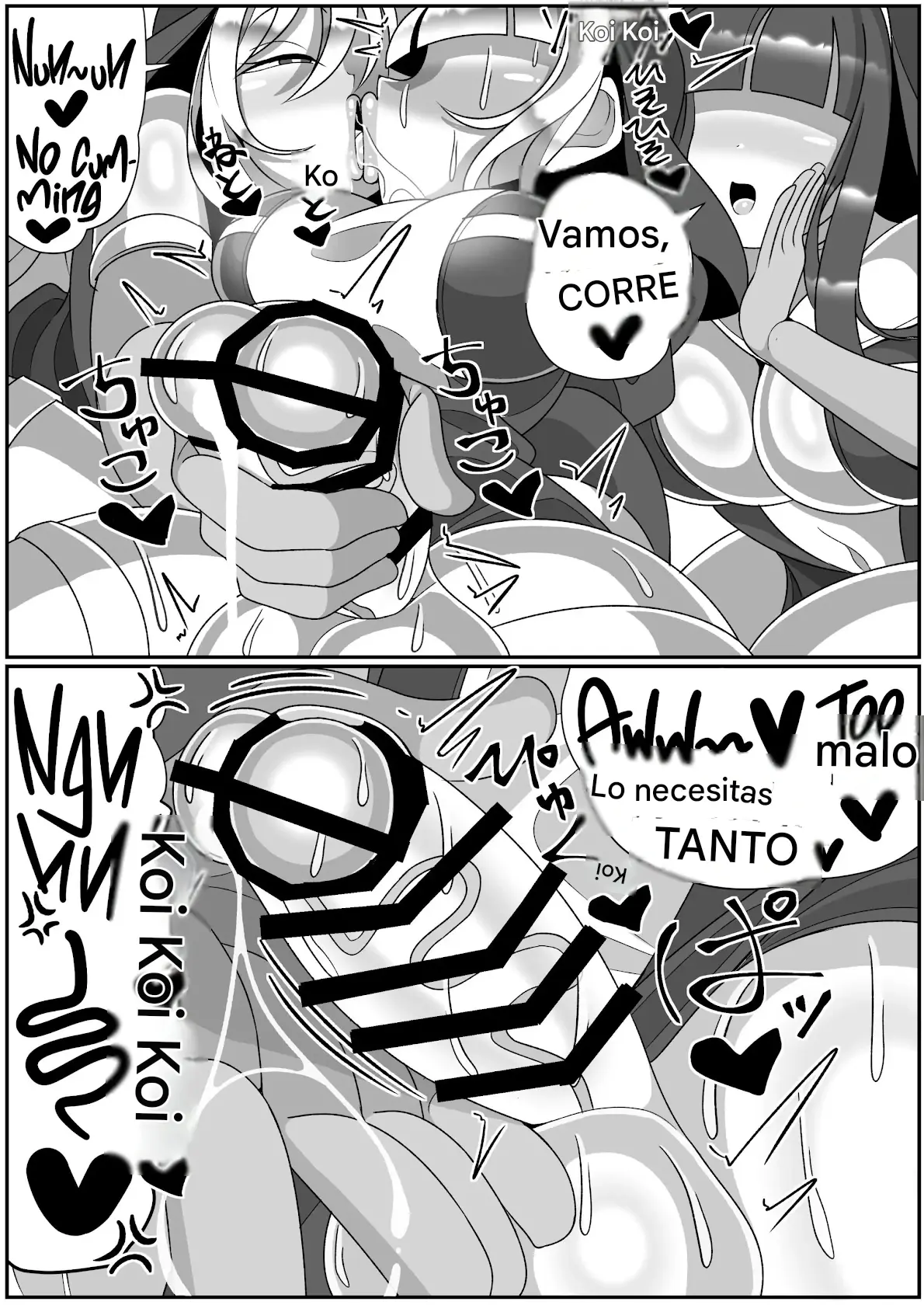 Futanari Seijo Shasei Kinshirei Español capítulo 1 página 49