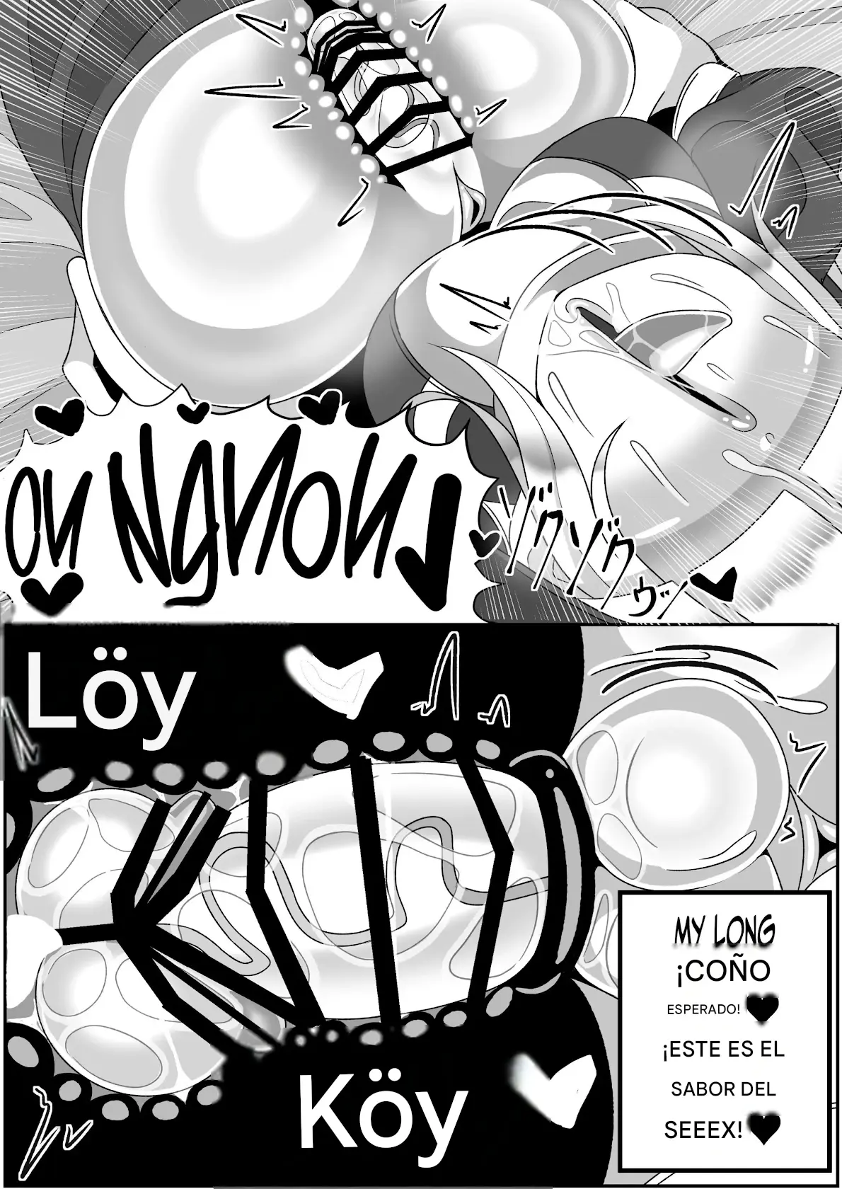 Futanari Seijo Shasei Kinshirei Español capítulo 1 página 57