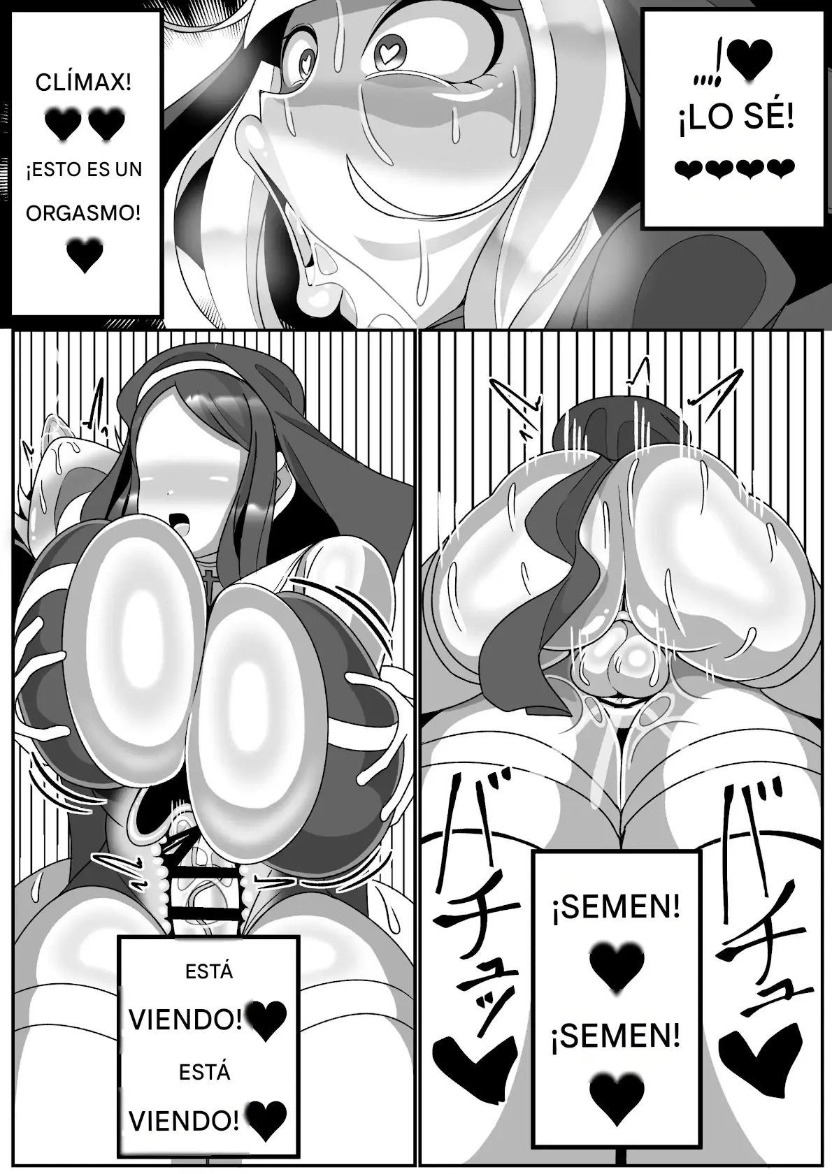 Futanari Seijo Shasei Kinshirei Español capítulo 1 página 60