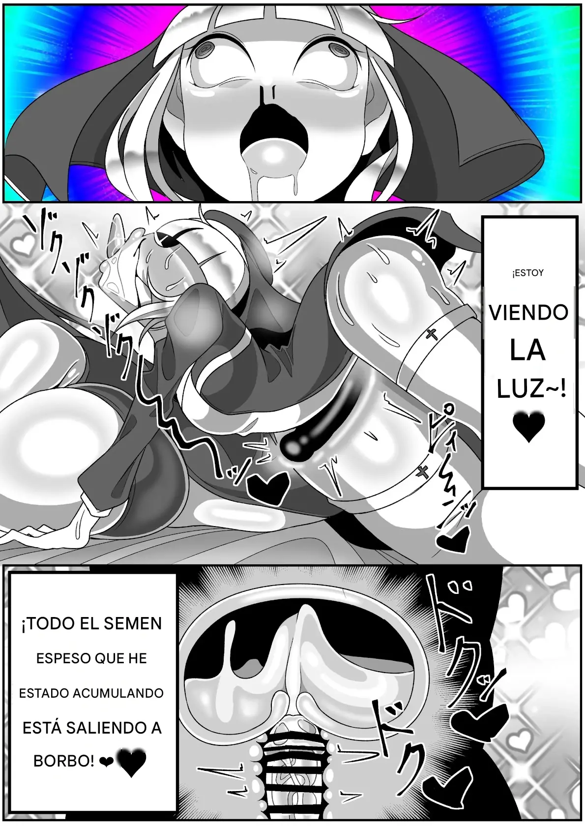 Futanari Seijo Shasei Kinshirei Español capítulo 1 página 62