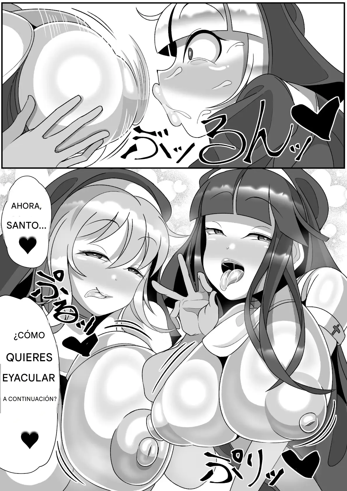 Futanari Seijo Shasei Kinshirei Español capítulo 1 página 64