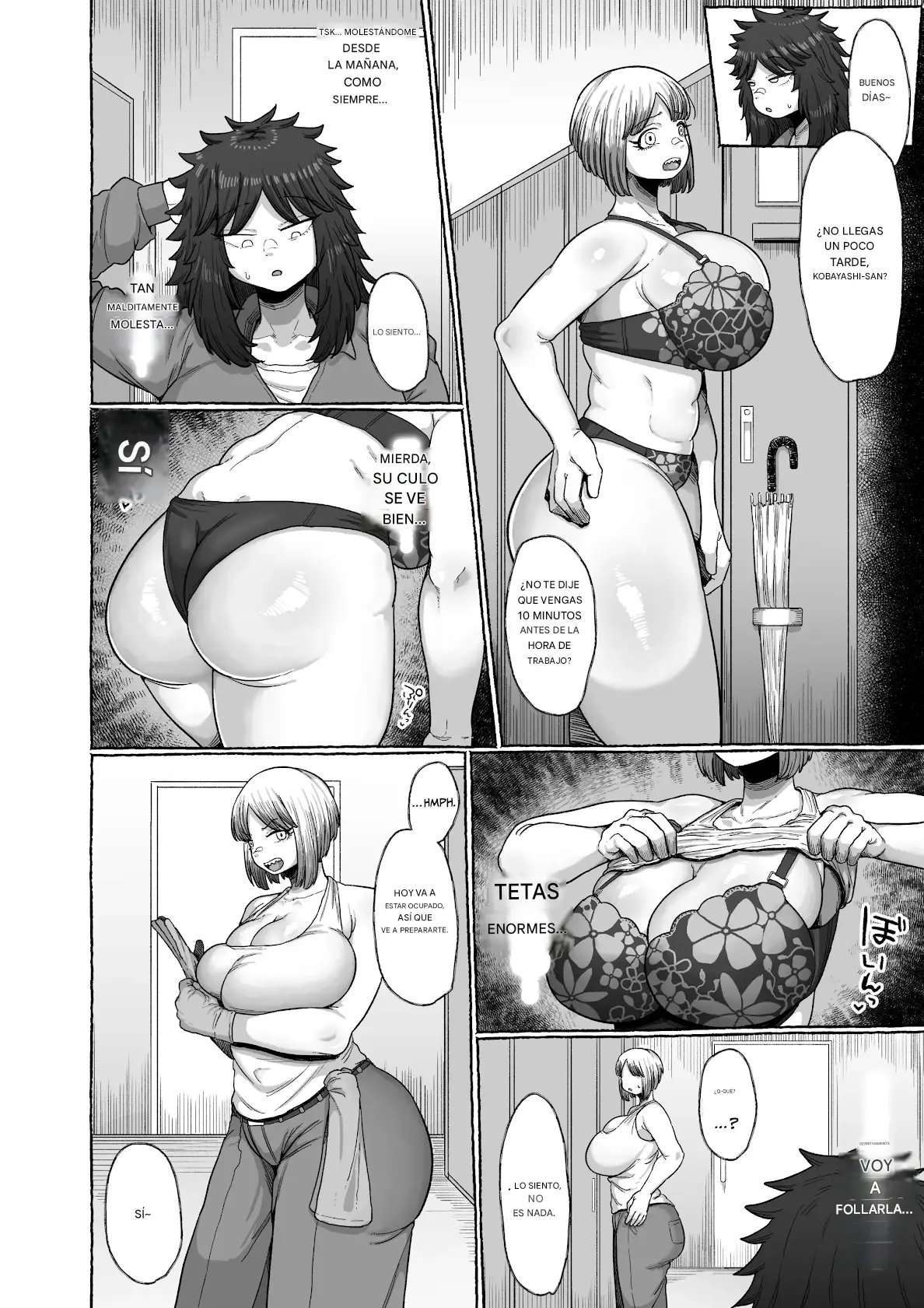 Jakusha Futanari Kintama Hayashite Toshishita Wakarase Tanetsuke Español capítulo 1 página 9