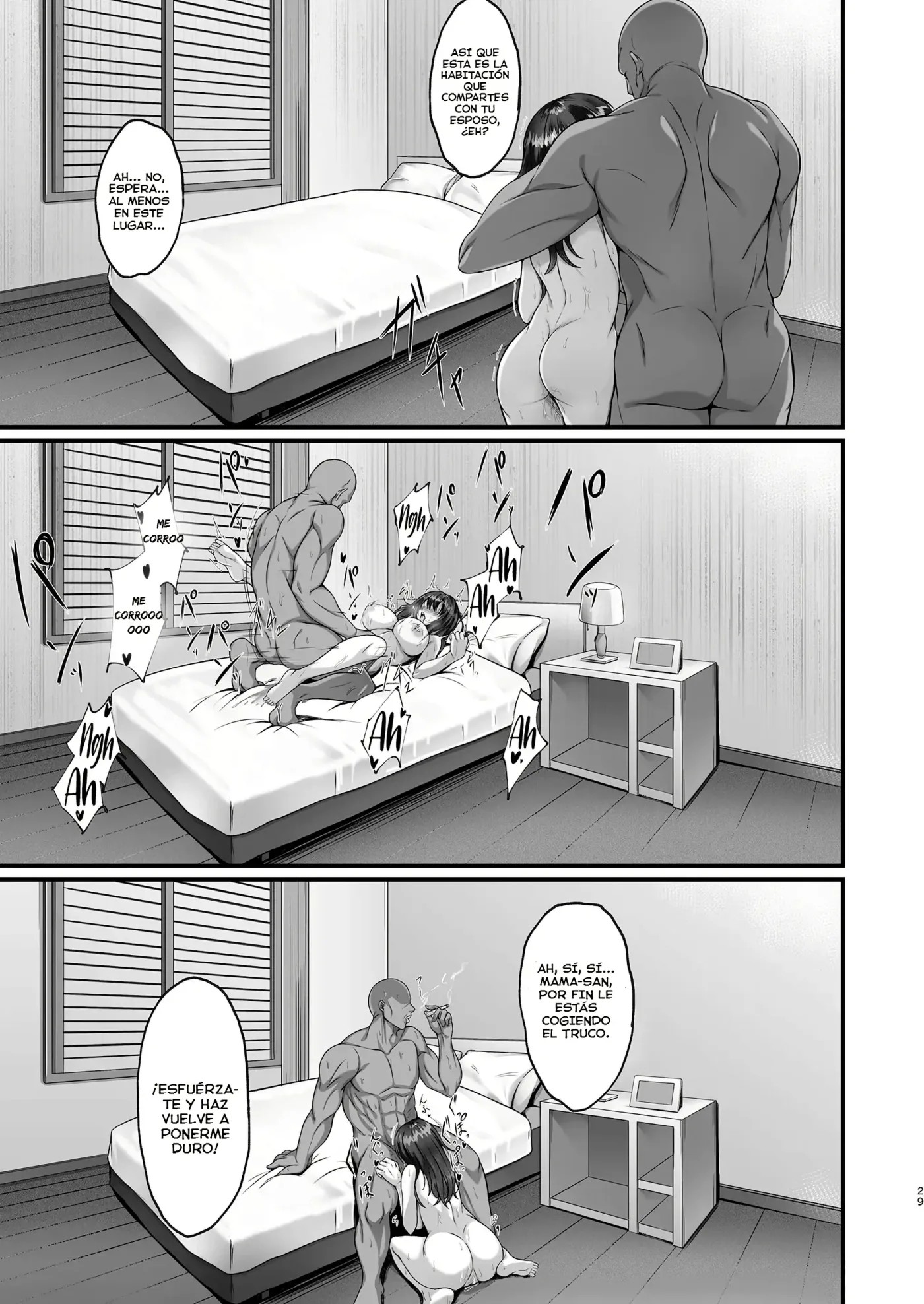 Homestay Saki no Mama-san ga Boku no Dekamara de Ikimakutta Hanashi｜La Historia de cómo la Mujer que me Acogió en su Casa se Corra Una y Otra Vez con Mi Enorme Polla capítulo 1 página 29