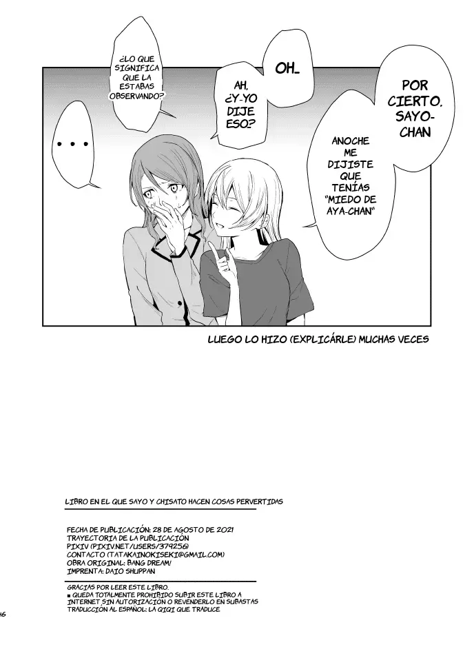 SayoChisa ga Ecchi na Koto Suru Hon | Libro donde sayu y chisato hacen cosas pervertidas capítulo 1 página 45