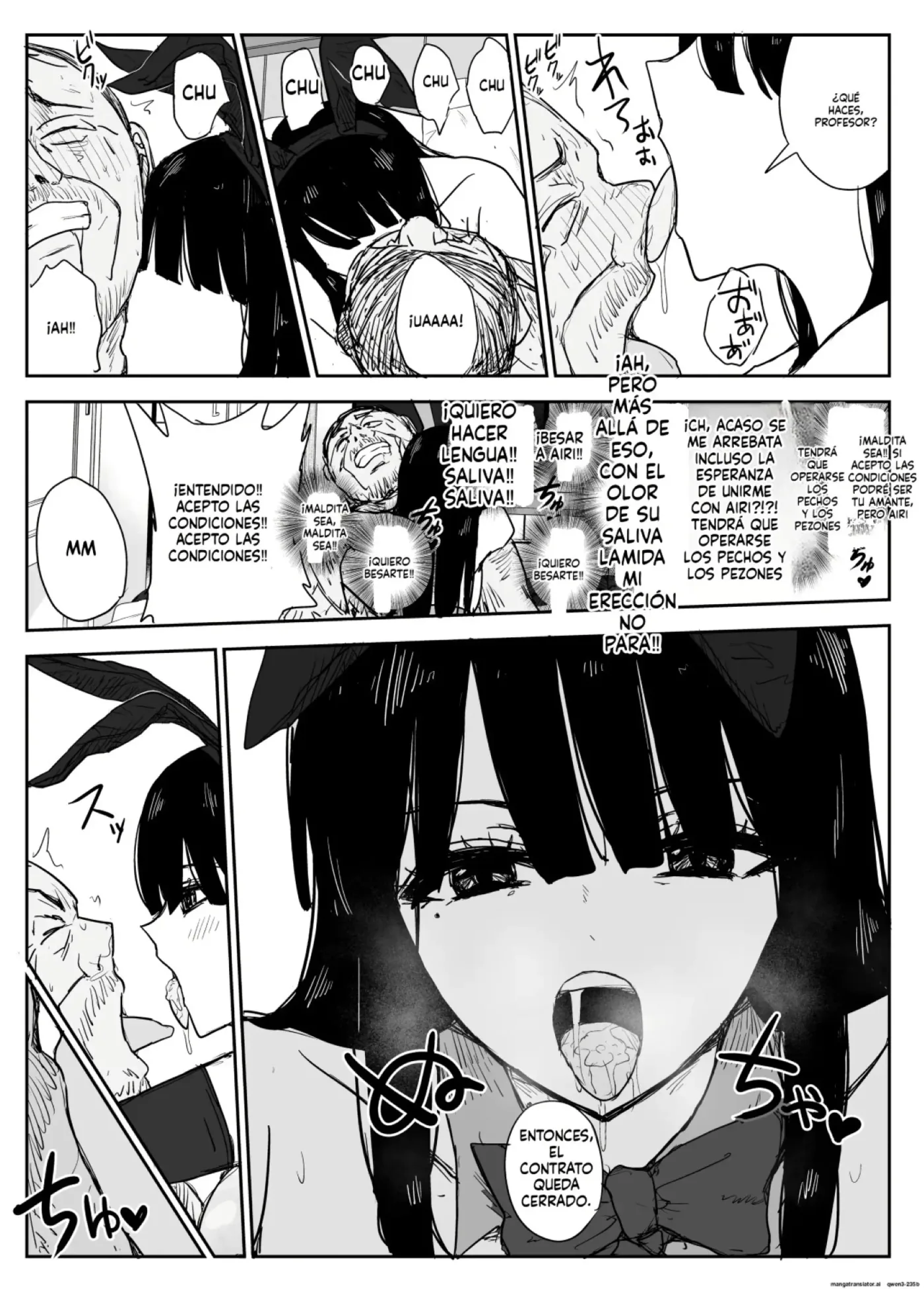 Oshiego Kiss Hame Nikki ~Deka Chichi Deka Nyuurin "Oshiego" to Berochuu Daekki Koukan Sex~｜Diario de Fesos Forzados con mi Alumna ~Sexo de intercambio de Saliva y Besos Franceses con una "Alumna" con Tetas y Areolas Enormes~ capítulo 1 página 96