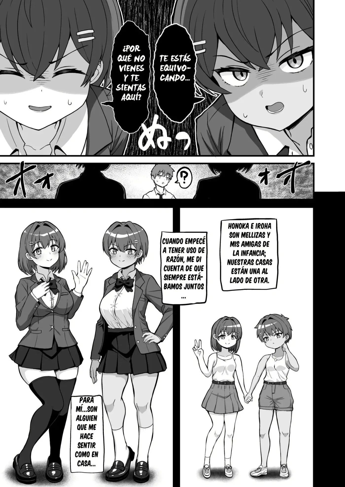 Futago Osananajimi wa Omae o Yurusanai｜Tus Amigas Gemelas de la Infancia Nunca te lo Perdonarán capítulo 1 página 4