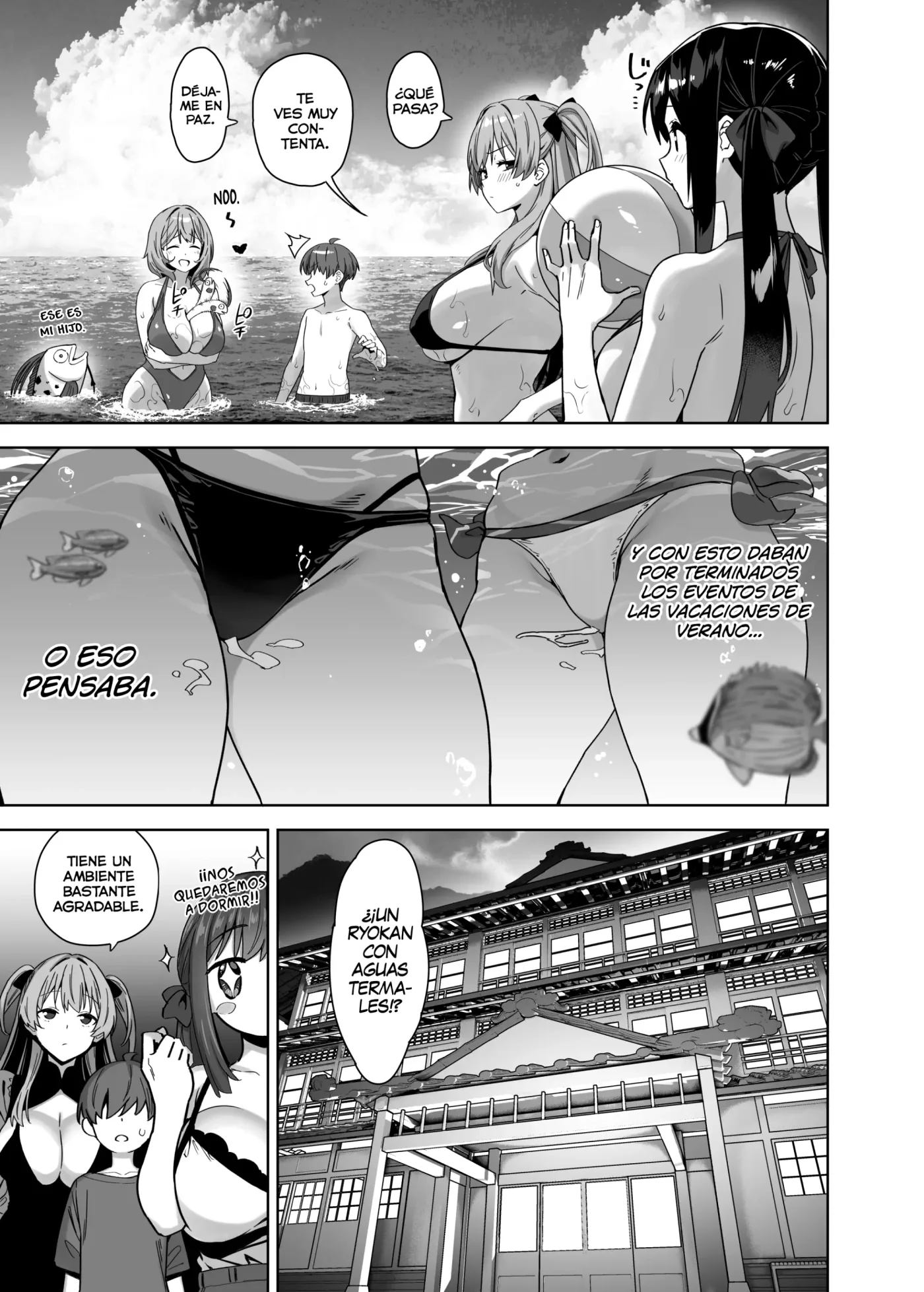 Natsu to Inaka to Yuuwaku shite kuru Dekkai Oshiego 4 + C108 Omake capítulo 1 página 27