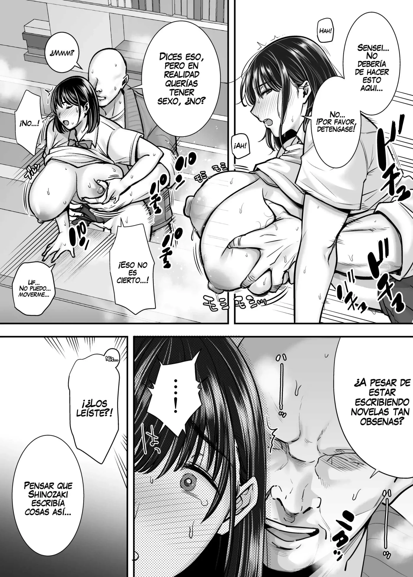 Kakure Kyonyuu no Bungaku Shoujo Toshoshitsu no Haitoku Jugyou | La chica literaria con sus pechos ocultos: lecciones inmorales en la biblioteca capítulo 1 página 28