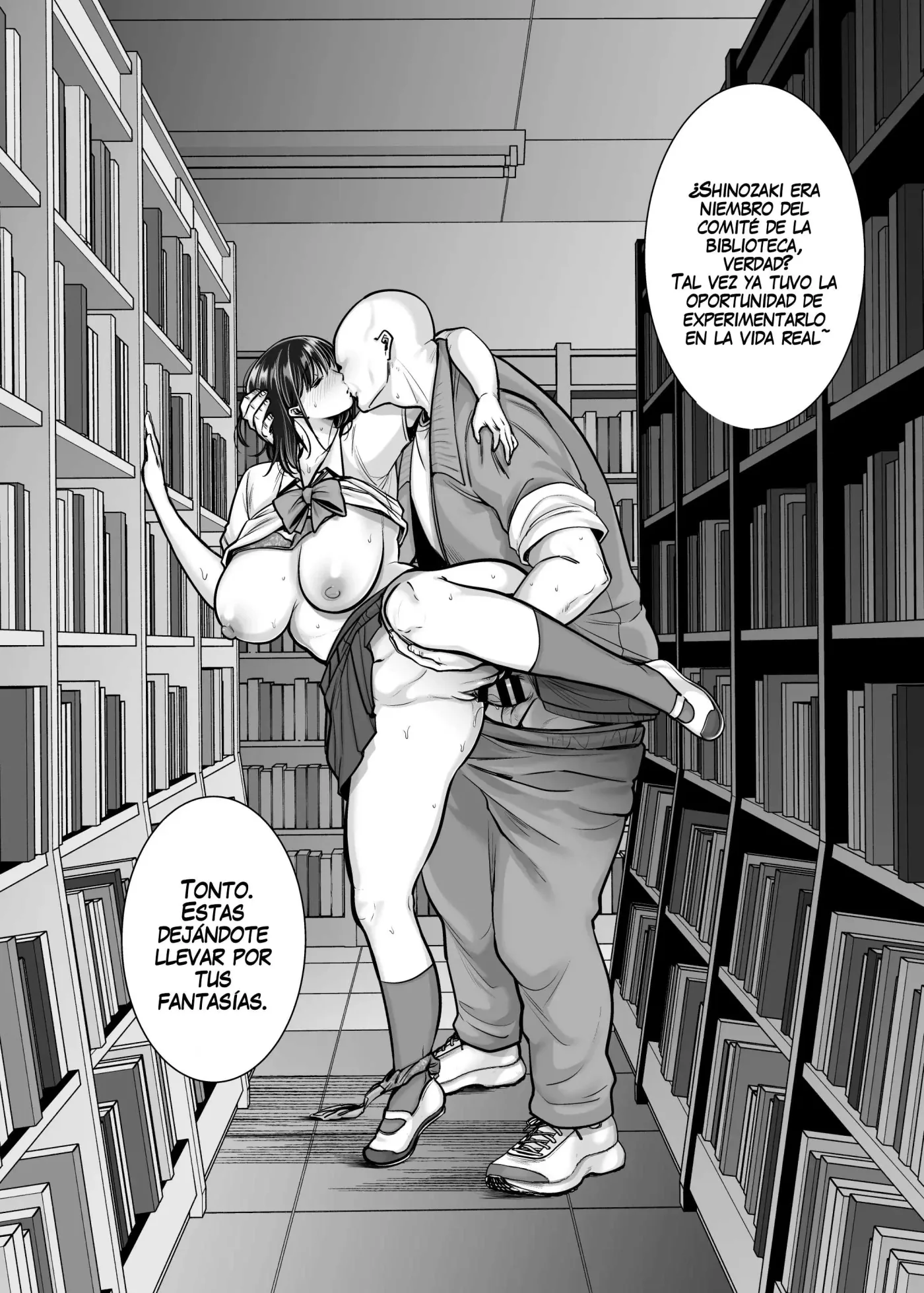 Kakure Kyonyuu no Bungaku Shoujo Toshoshitsu no Haitoku Jugyou | La chica literaria con sus pechos ocultos: lecciones inmorales en la biblioteca capítulo 1 página 42