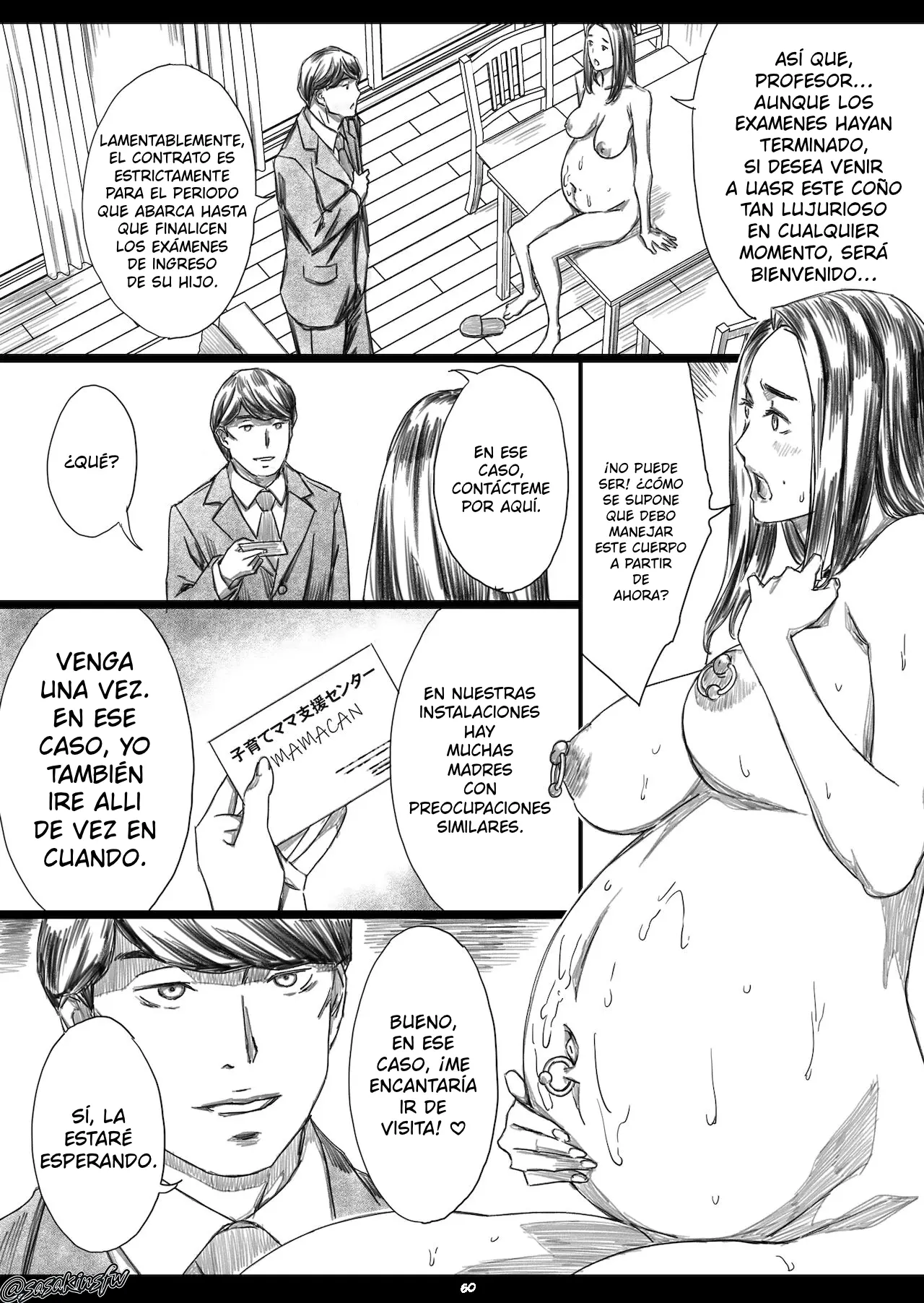 Musuko no Mae de Dosukebe Kyouiku Sareta Ojuken Mama | Madre que ayudaba a su hijo a prepararse para los exámenes, es sometida a una educación obscena frente a él capítulo 1 página 29