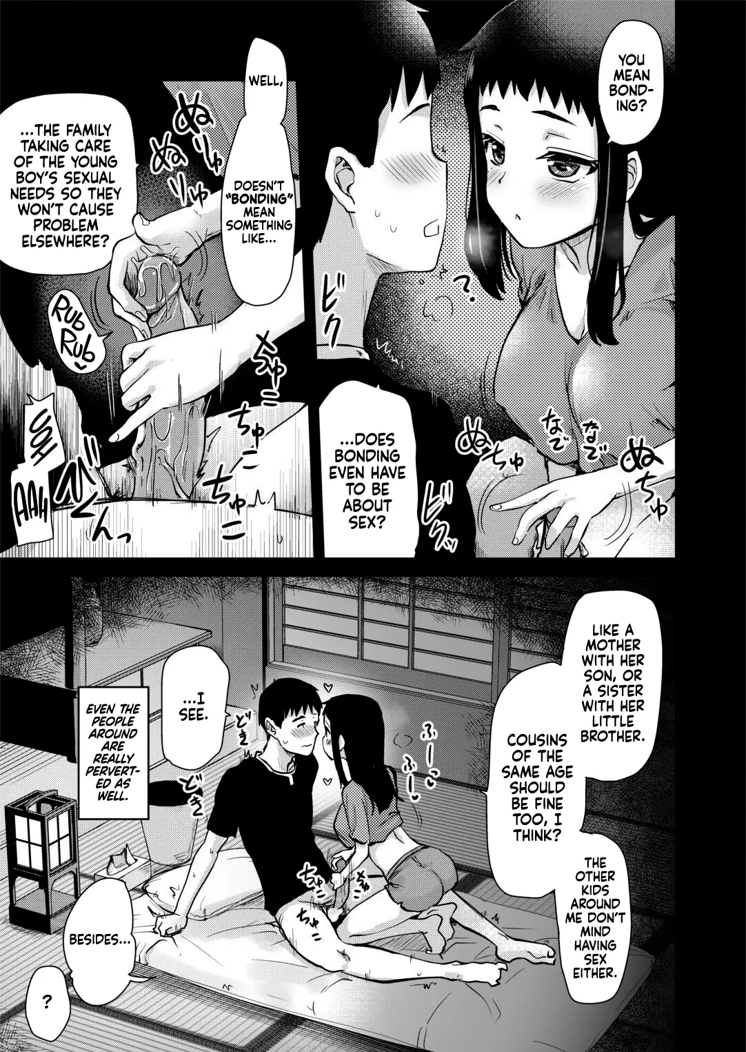 My Big Step-Sister Thinks That Big Sisters Should Take Care of Their Little Brother's Sexual Urges capítulo 1 página 54