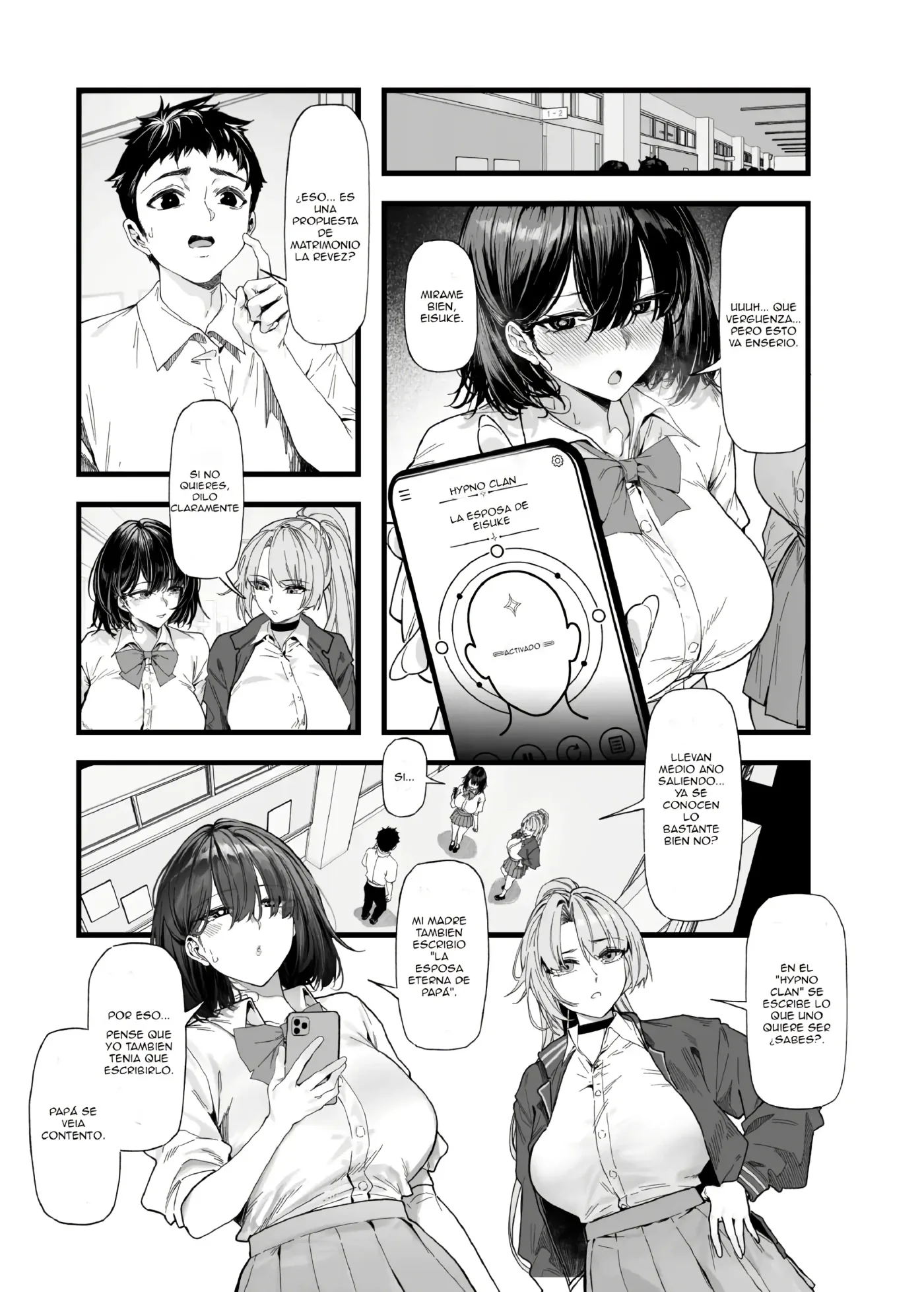 Netorare Saimin Apuri ~Somerare Mesu-nobi suru Haha-musume~｜Infidelidad Causada por una App de Hipnosis ~Madre e Hija Corrompidas y Actuando como Putas~ capítulo 1 página 5