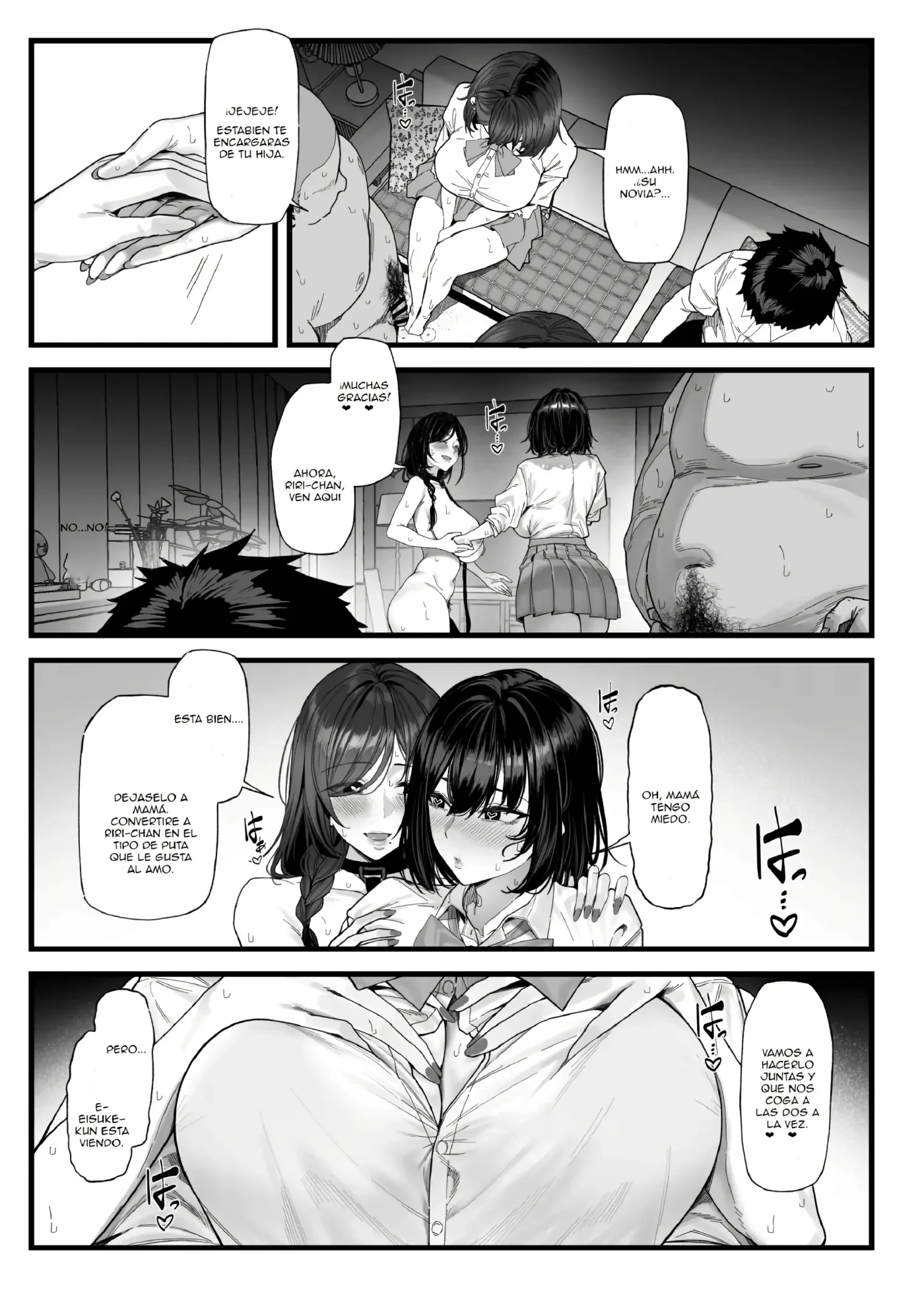 Netorare Saimin Apuri ~Somerare Mesu-nobi suru Haha-musume~｜Infidelidad Causada por una App de Hipnosis ~Madre e Hija Corrompidas y Actuando como Putas~ capítulo 1 página 31