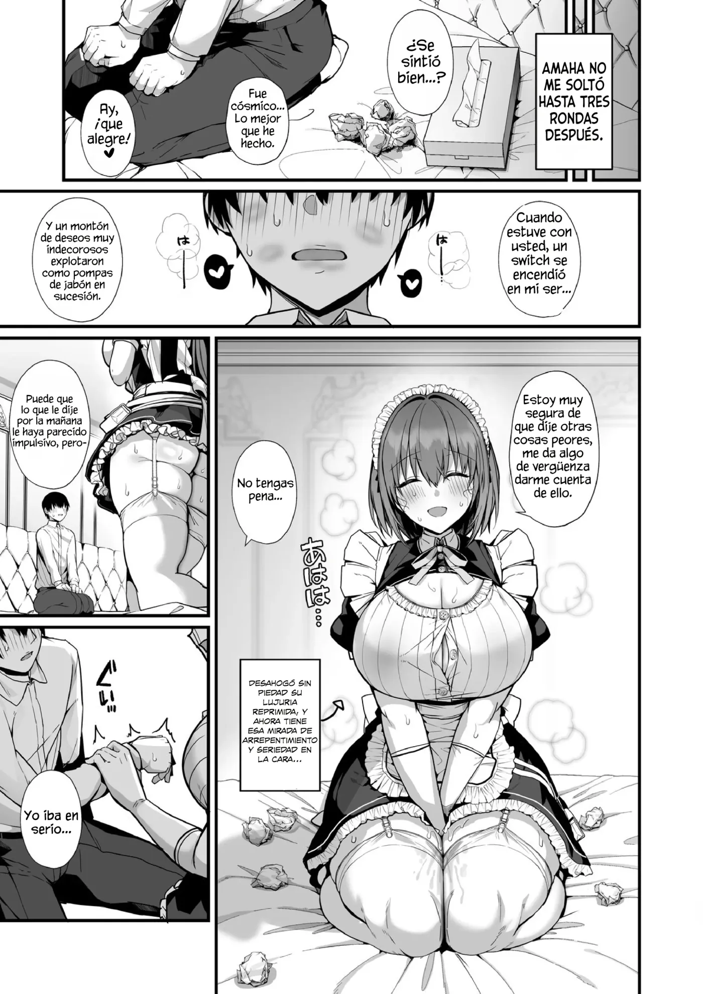 Love Maid -Yasashikute Amaama na Kyonyuu Ero Maid San to SEX Shimakuru Ohanashi-｜Love Maid -La hstoria de cómo tuve mucho sexo con mi mexy súper amante maid de grandes tetas- capítulo 1 página 29